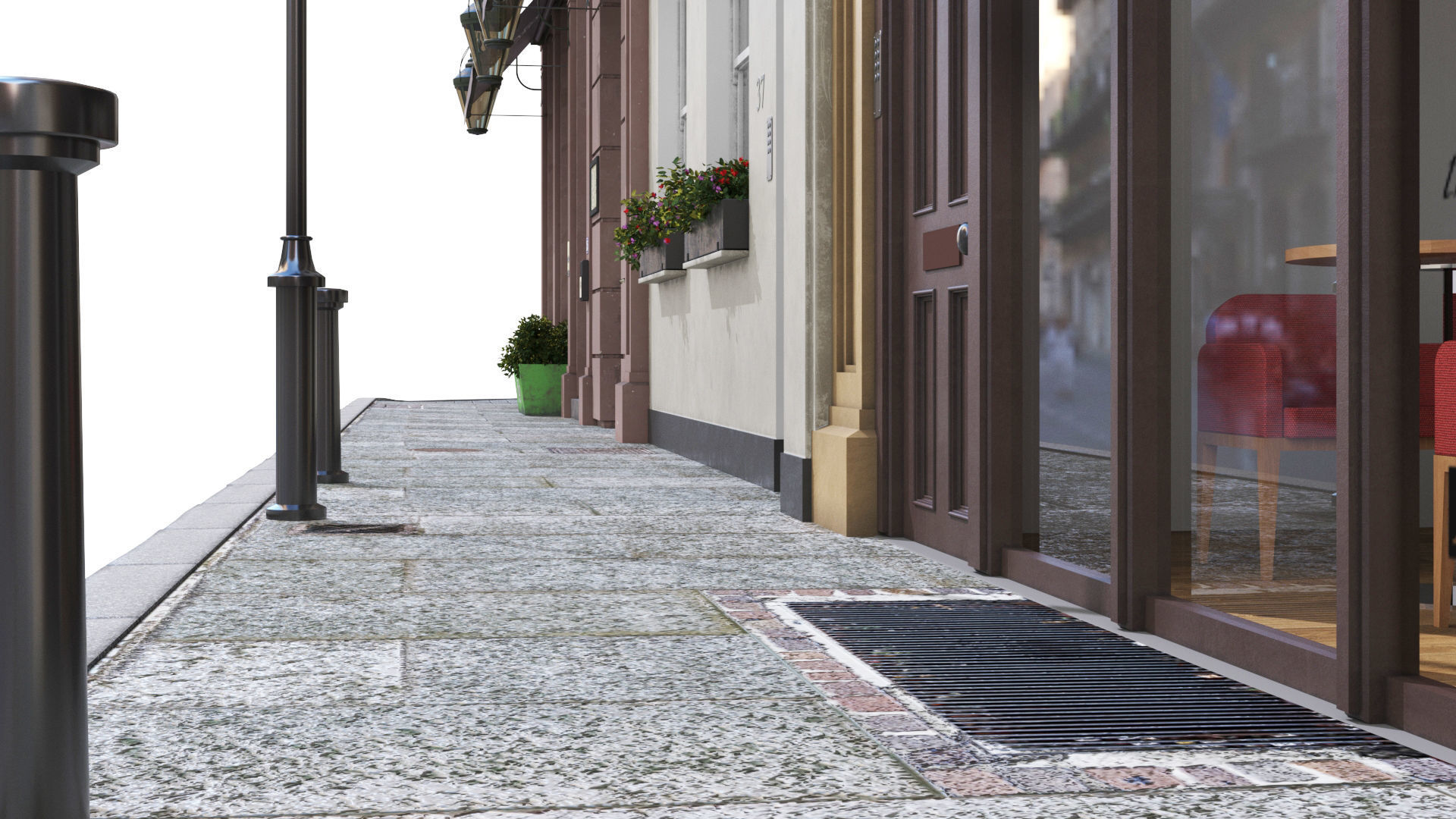 Part of Old Church street  London 3D model_11