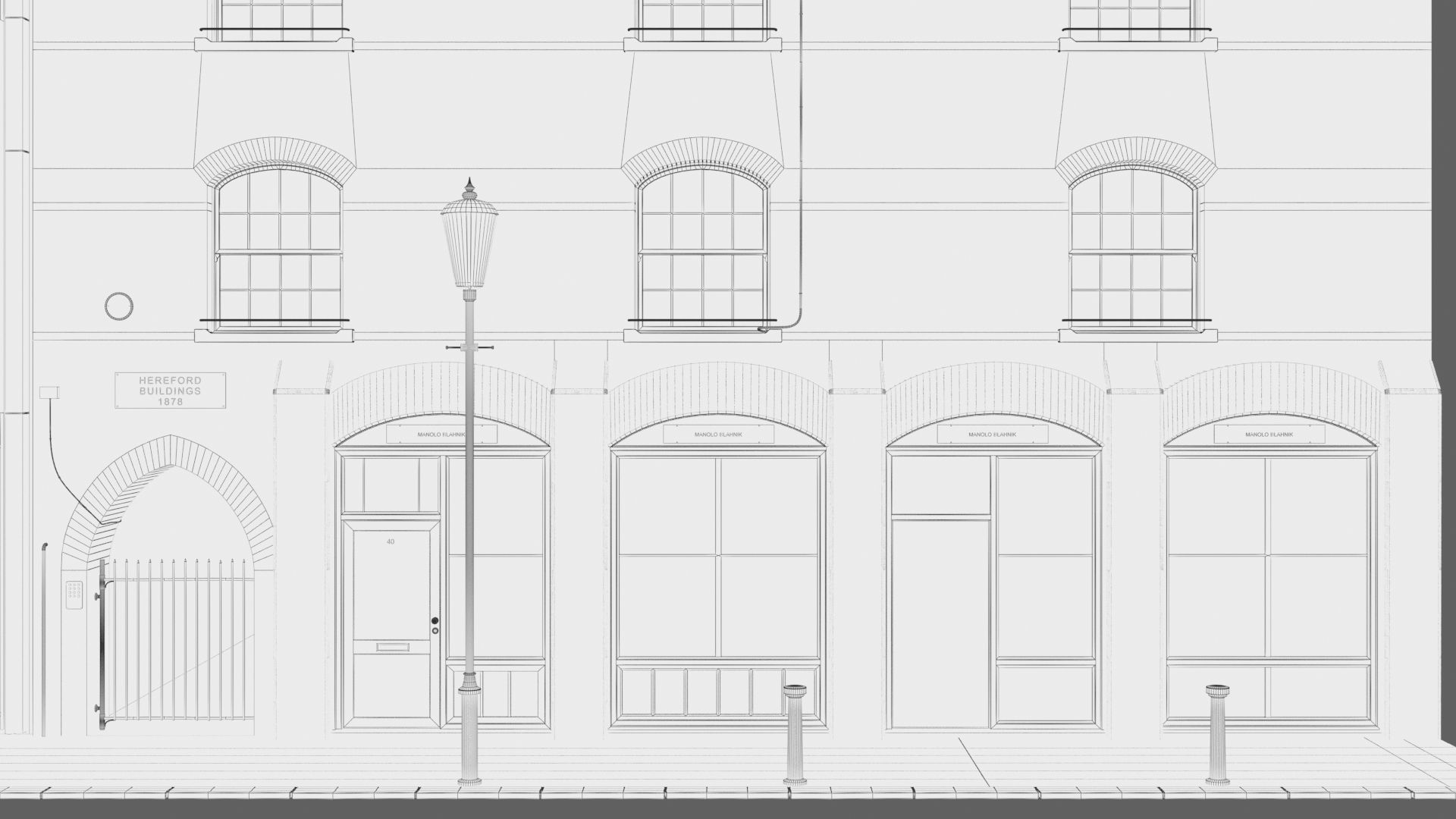 Part of Old Church street  London 3D model_22