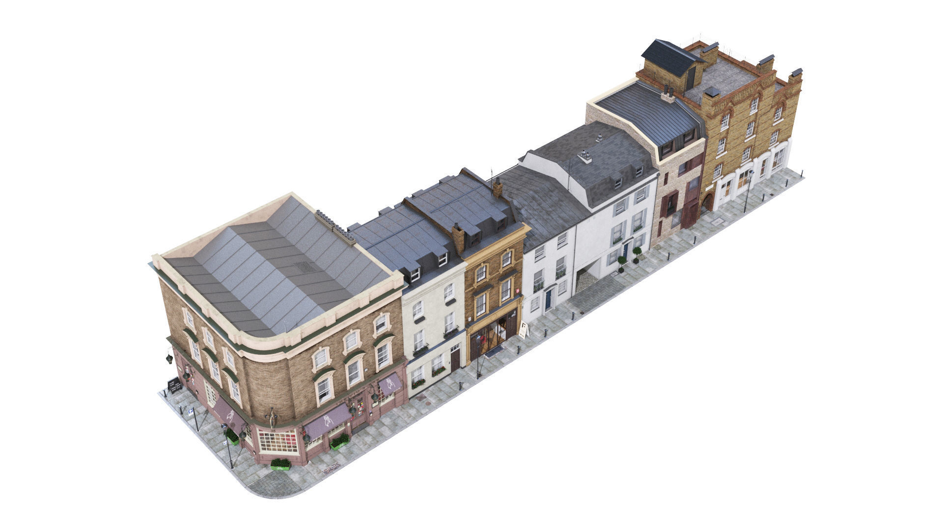 Part of Old Church street  London 3D model_6