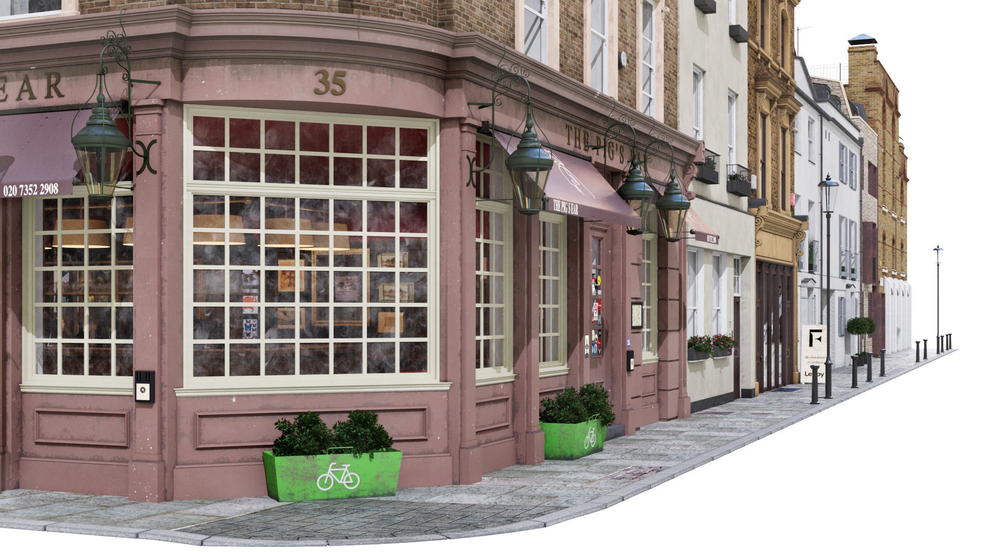 Part of Old Church street  London 3D model_2