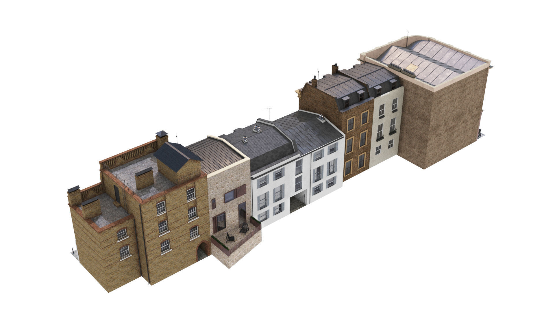 Part of Old Church street  London 3D model_7