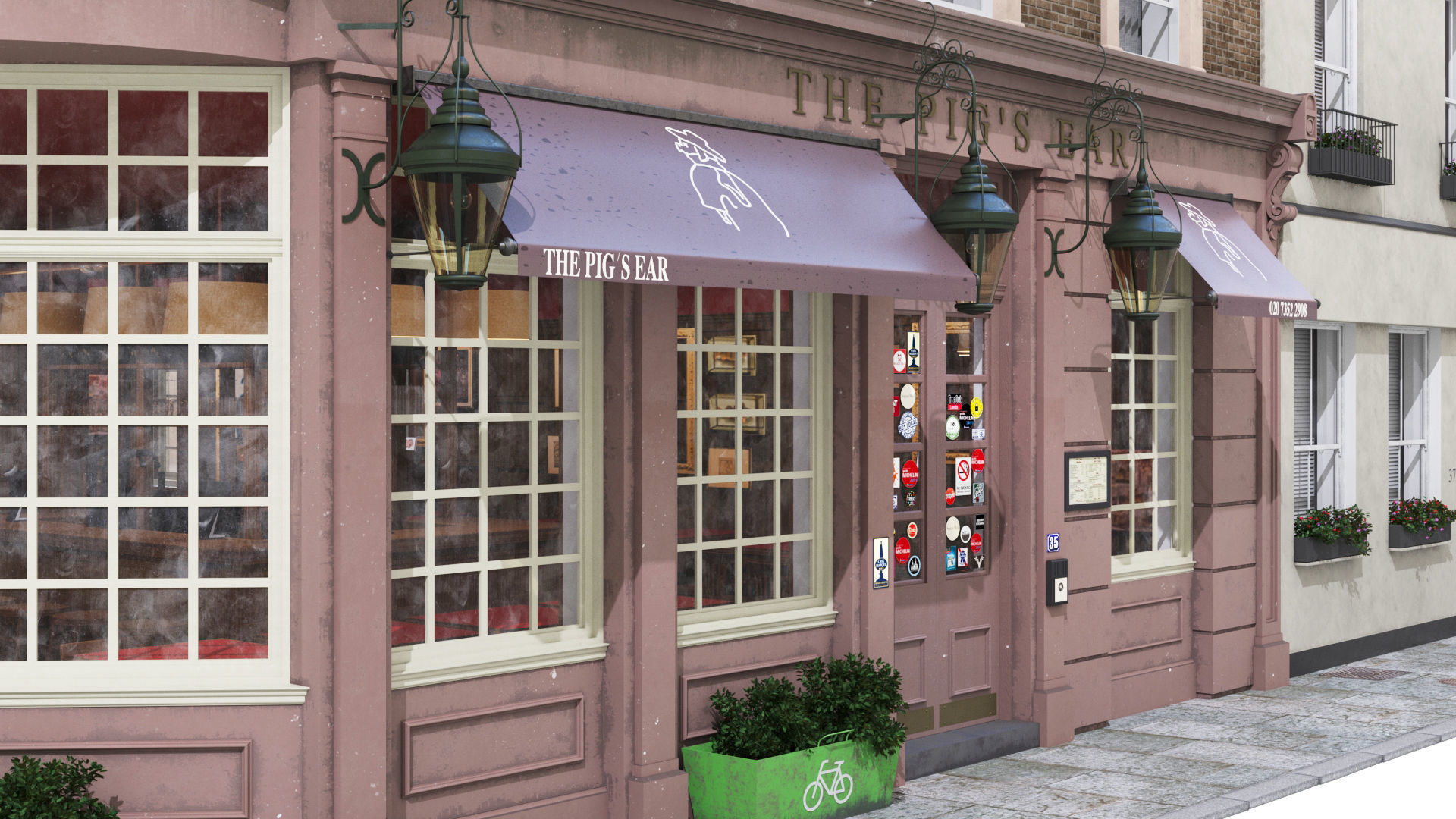 Part of Old Church street  London 3D model_13