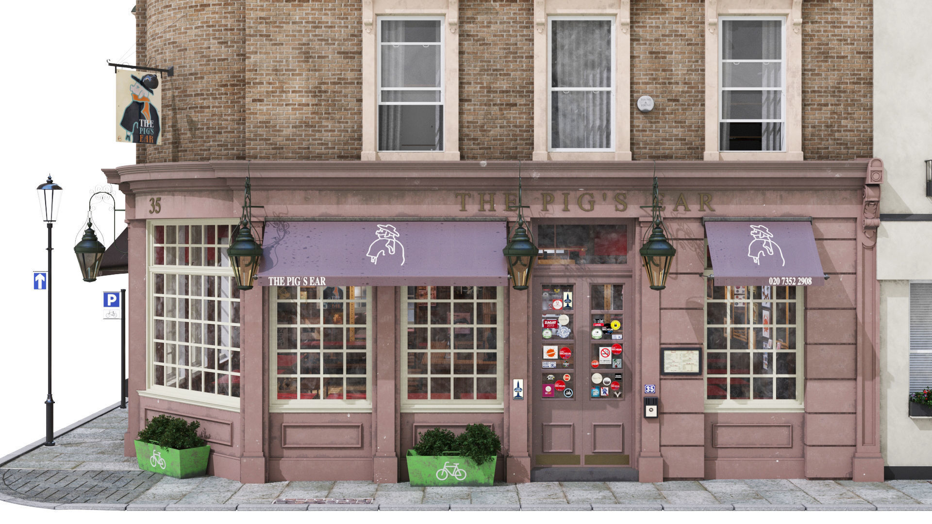 Part of Old Church street  London 3D model_17