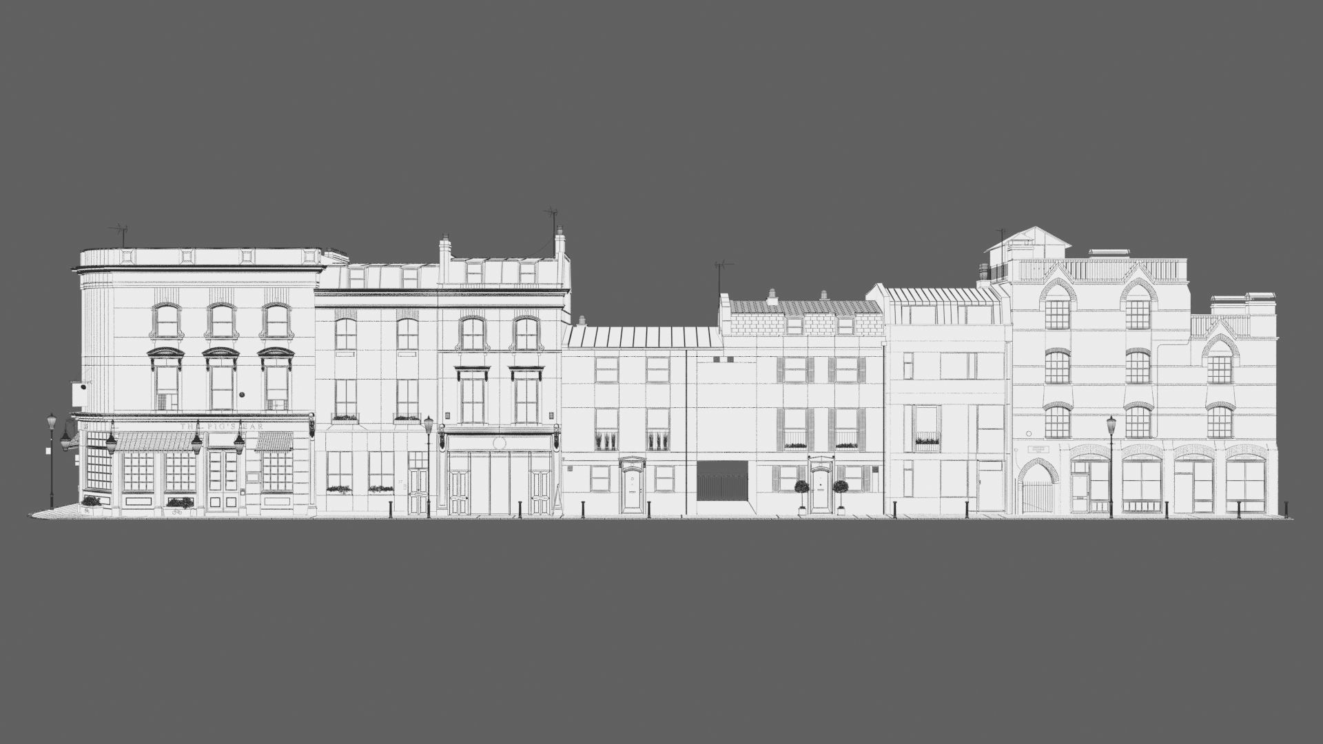 Part of Old Church street  London 3D model_23