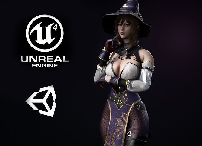 Wizard - Game Ready Low-poly 3D model