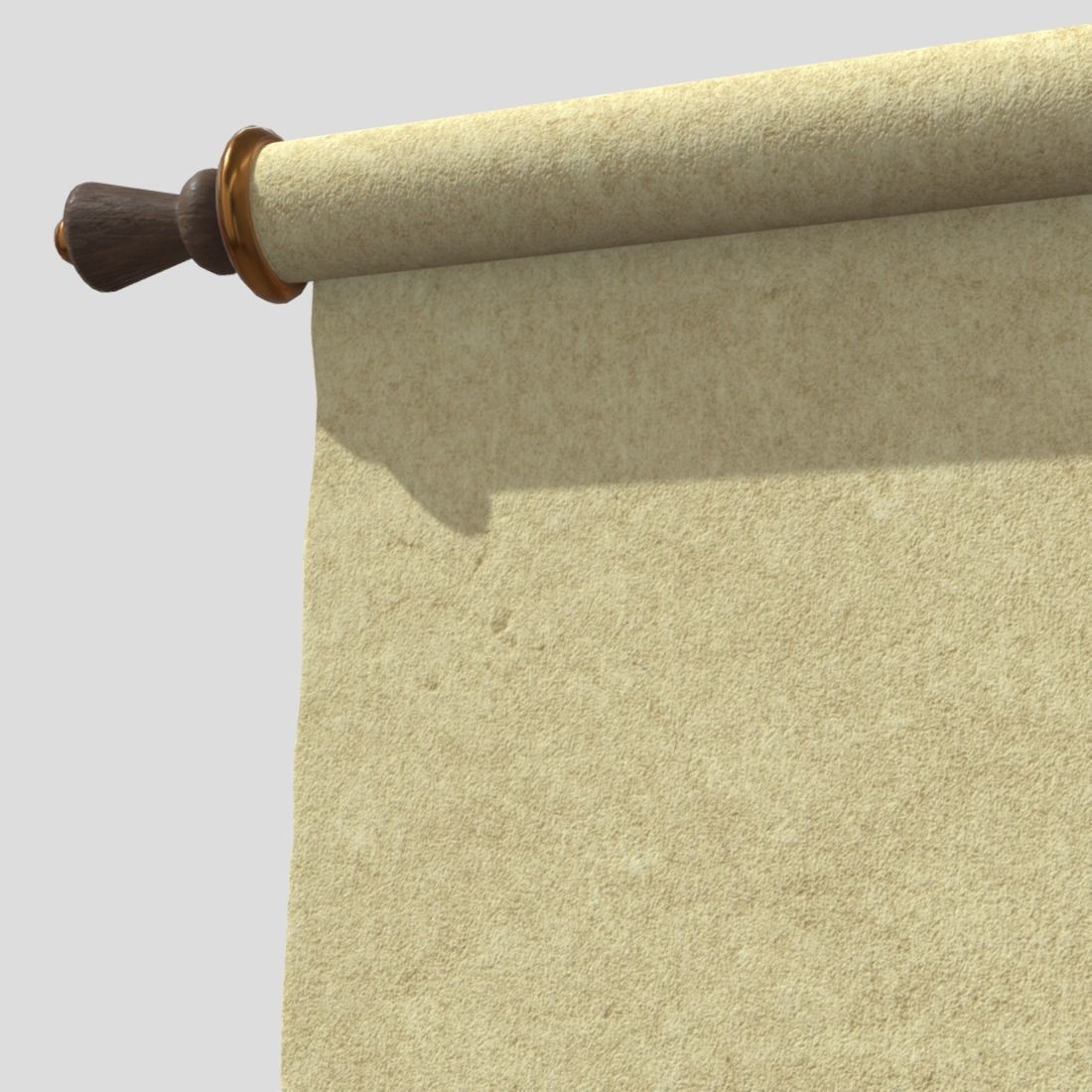 Paper Scroll 2 Low-poly 3D model_13