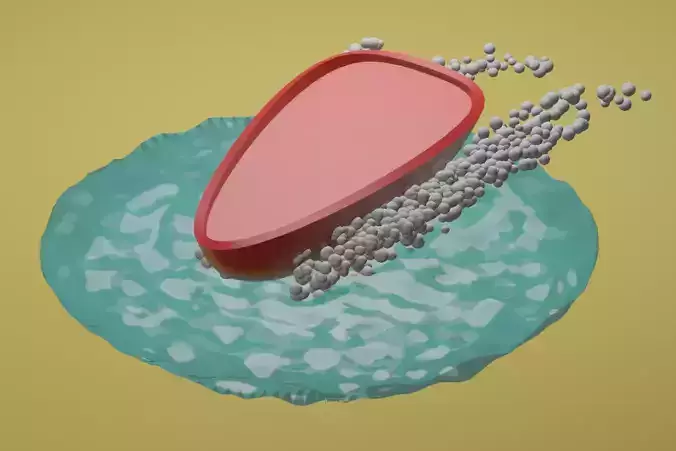 Boat animation stylized Low-poly 3D model