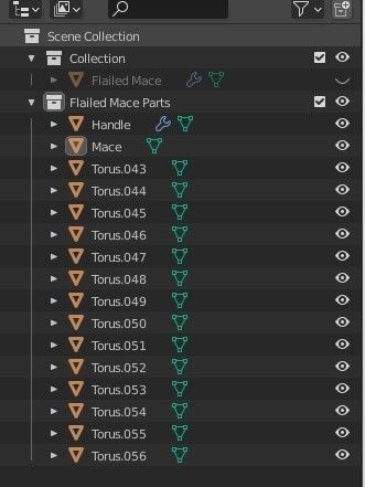 Flailed Mace 3D model_3