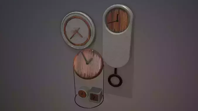 Pack concrete clocks