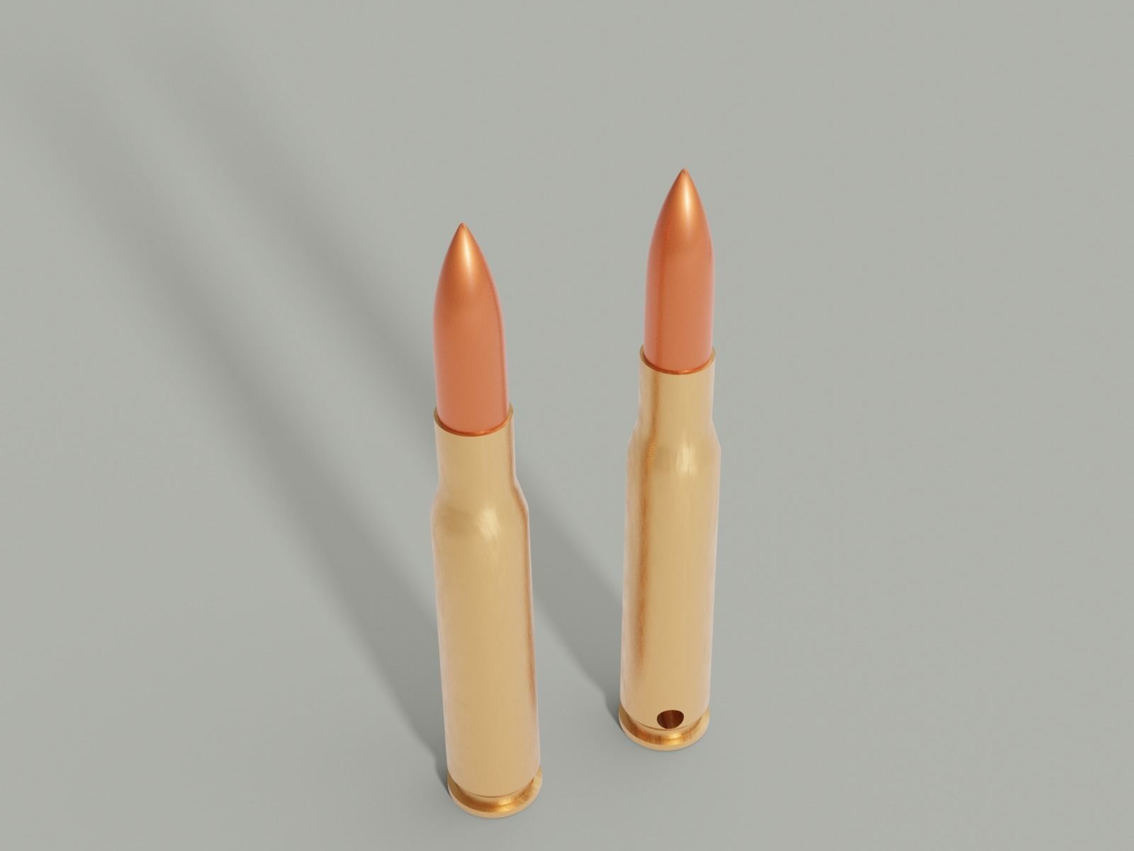Cartridge or bullet 3D print model_3