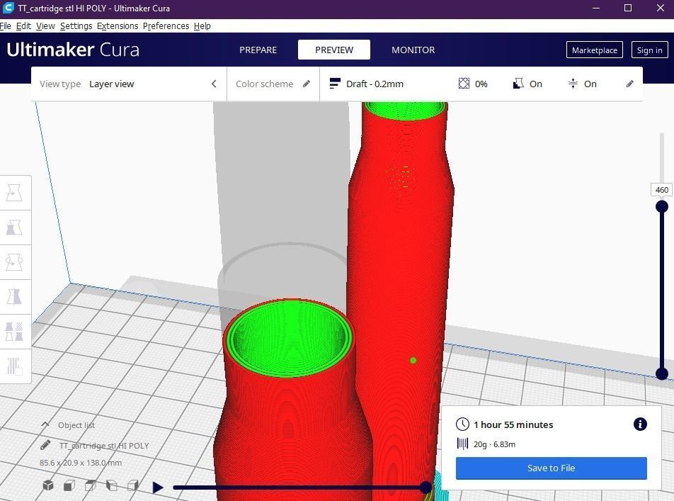 Cartridge or bullet 3D print model_10