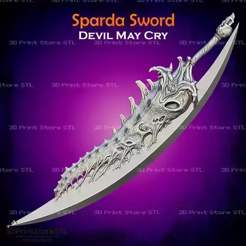 Sparda Demon Sword Cosplay Devil May Cry 5 - STL File 3D print model