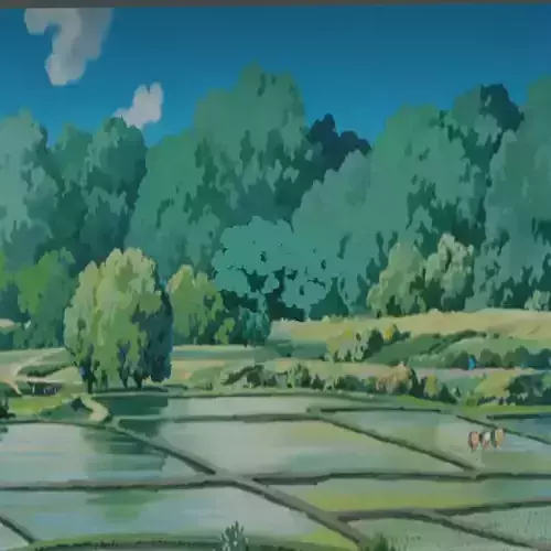 Ghibli Trees Low-poly 3D model