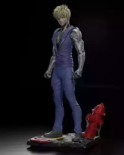 one-punch man  Geno  3D print model