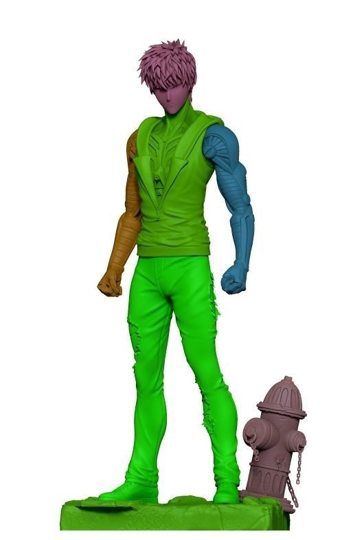 one-punch man  Geno  3D print model_5