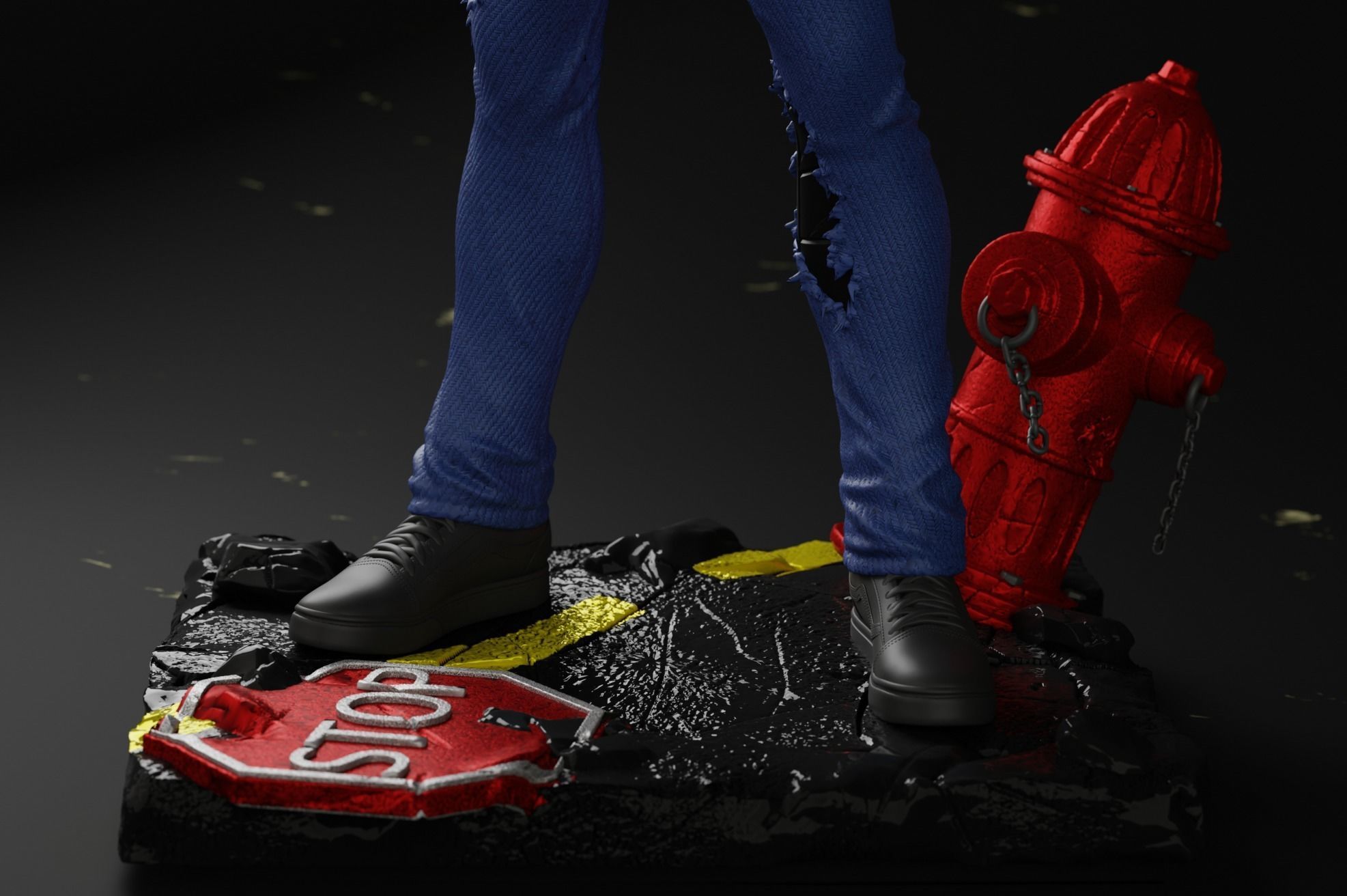 one-punch man  Geno  3D print model_4