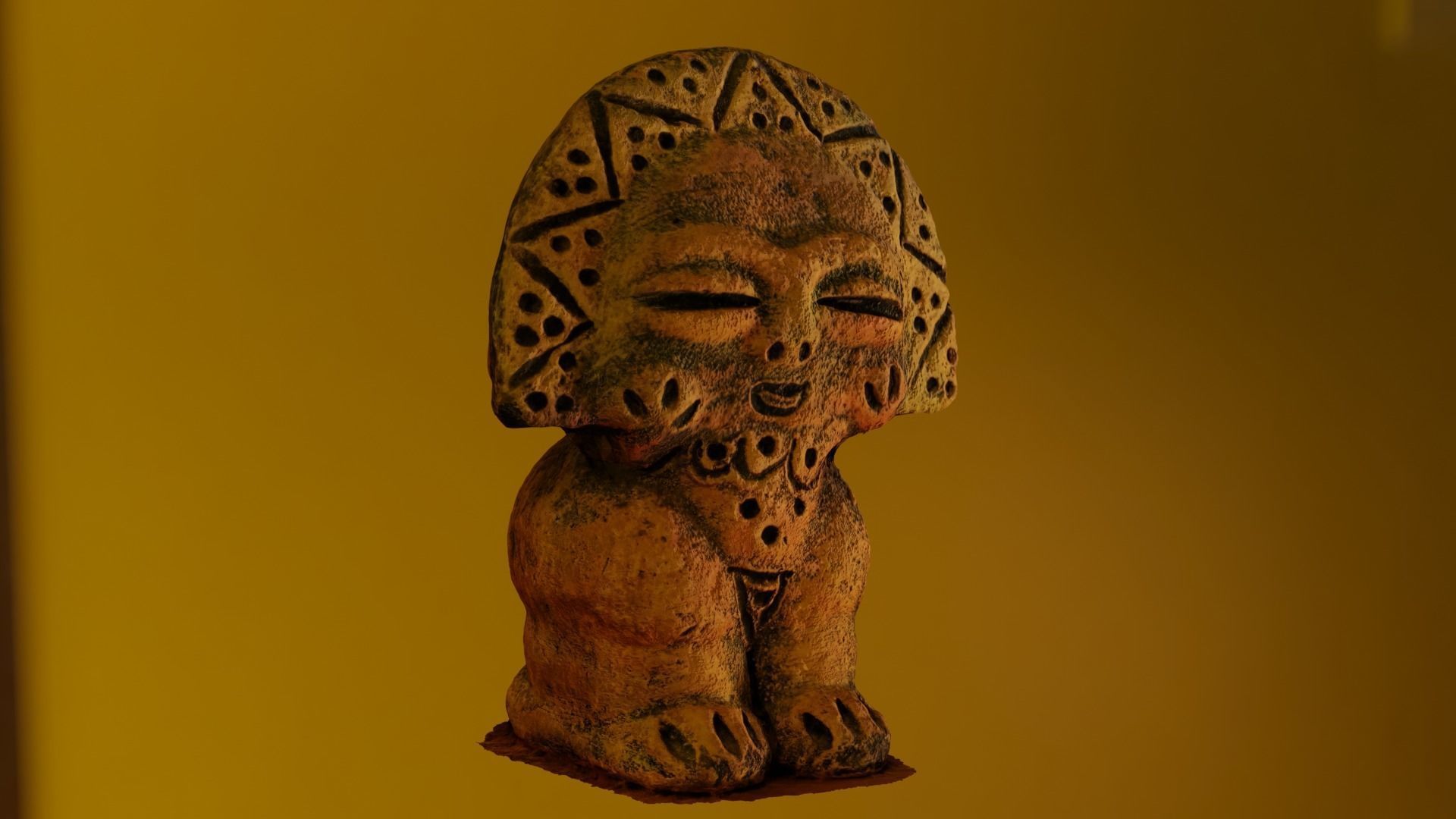 Taino Sun God Photogrammetric Scan 3D model_9