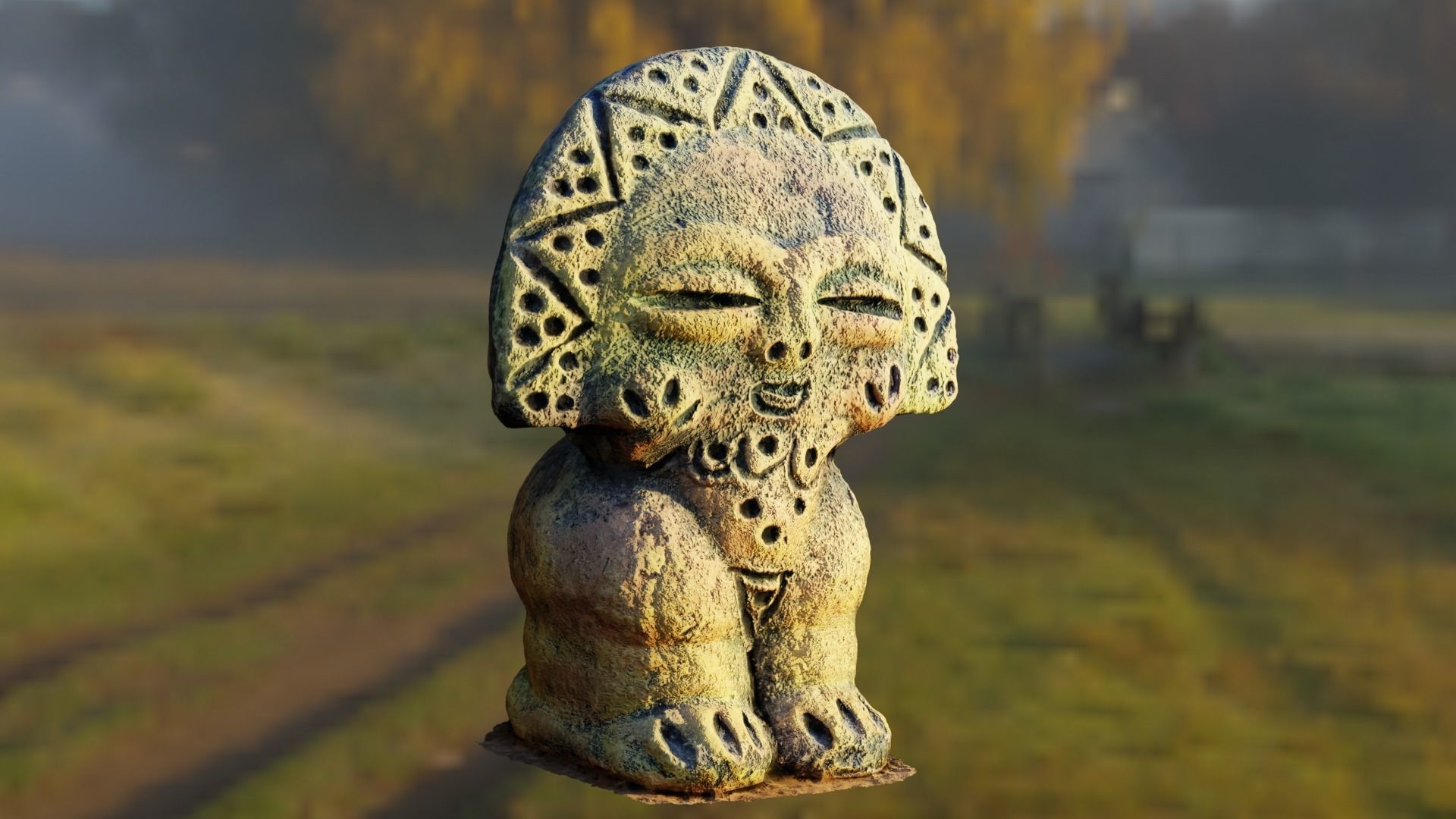 Taino Sun God Photogrammetric Scan 3D model_8