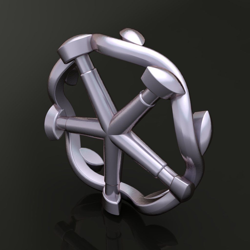 Leaf Infinity Band Mix Size 3D print model_4