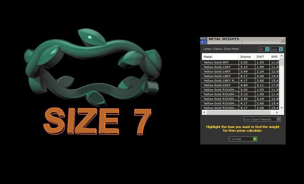 Leaf Infinity Band Mix Size 3D print model_10