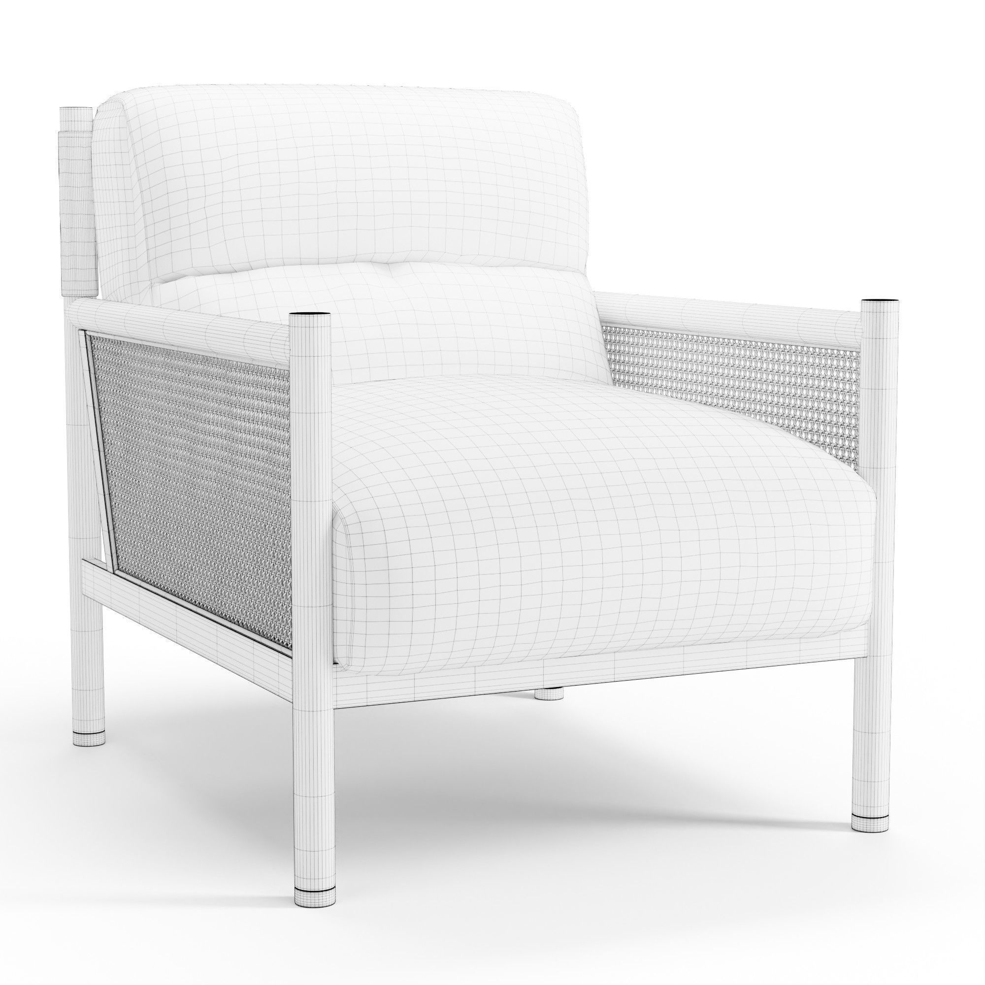 Channing Lounge Chair 3D model_5