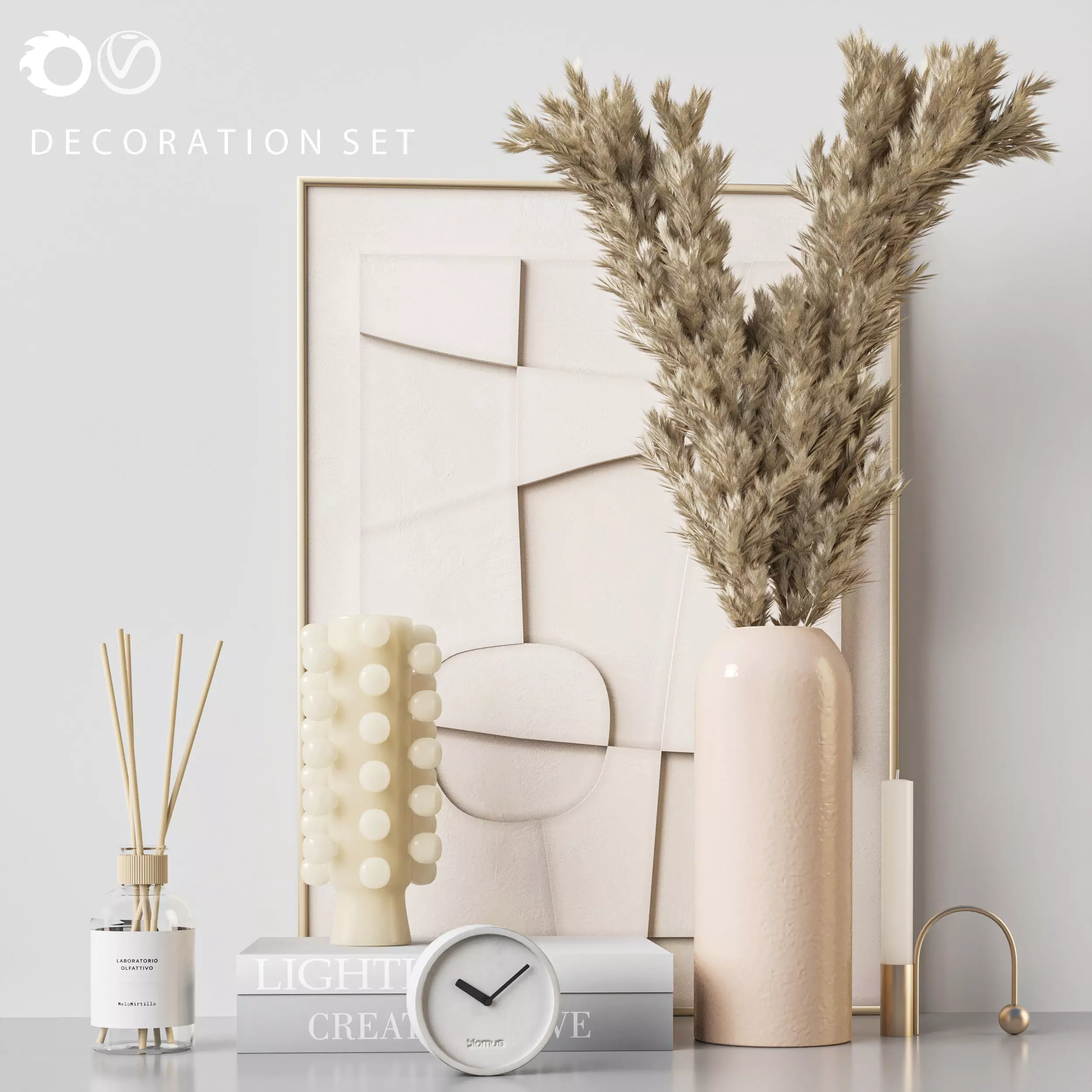 Decorative set 3D model
