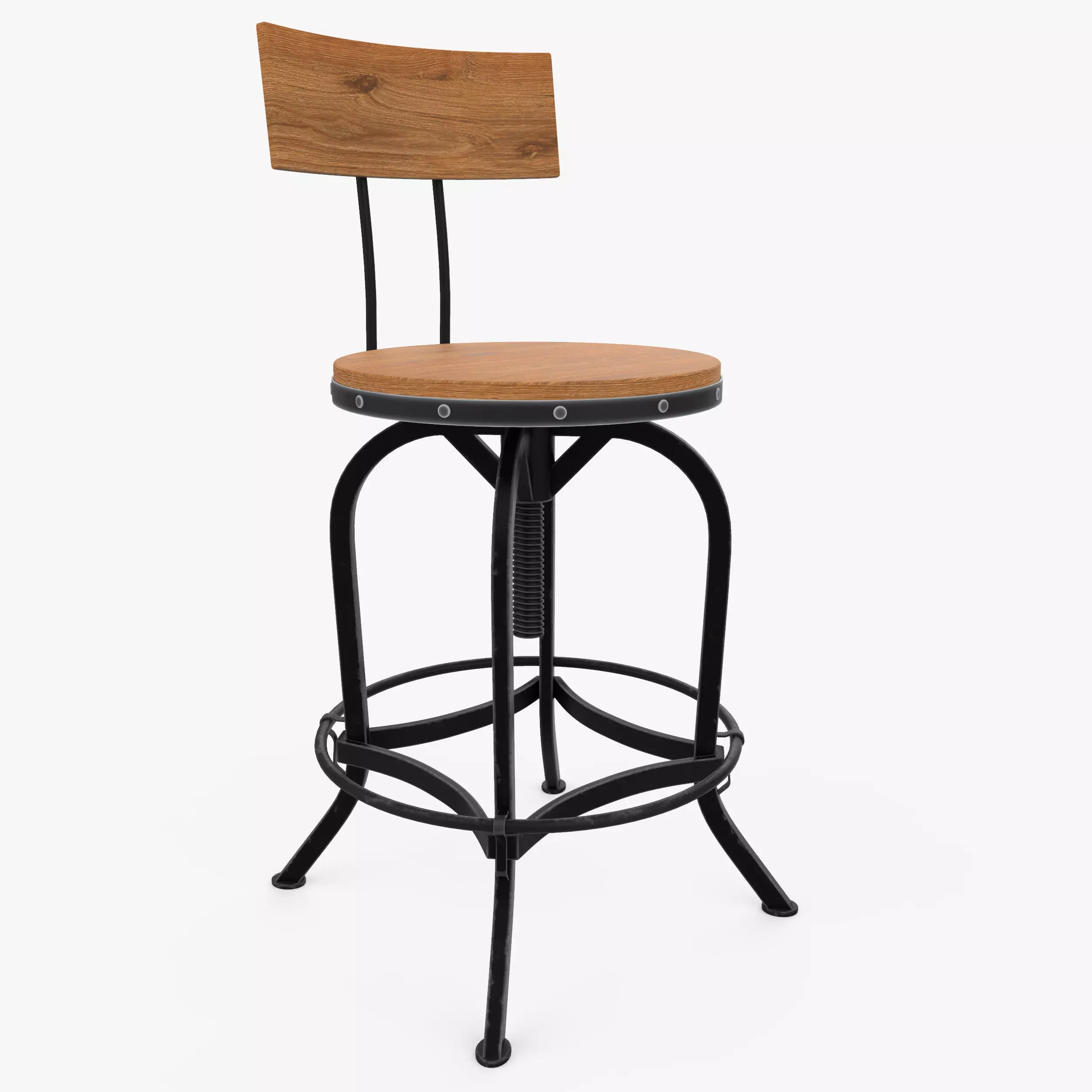 Bar Stool GDF 3D model_0