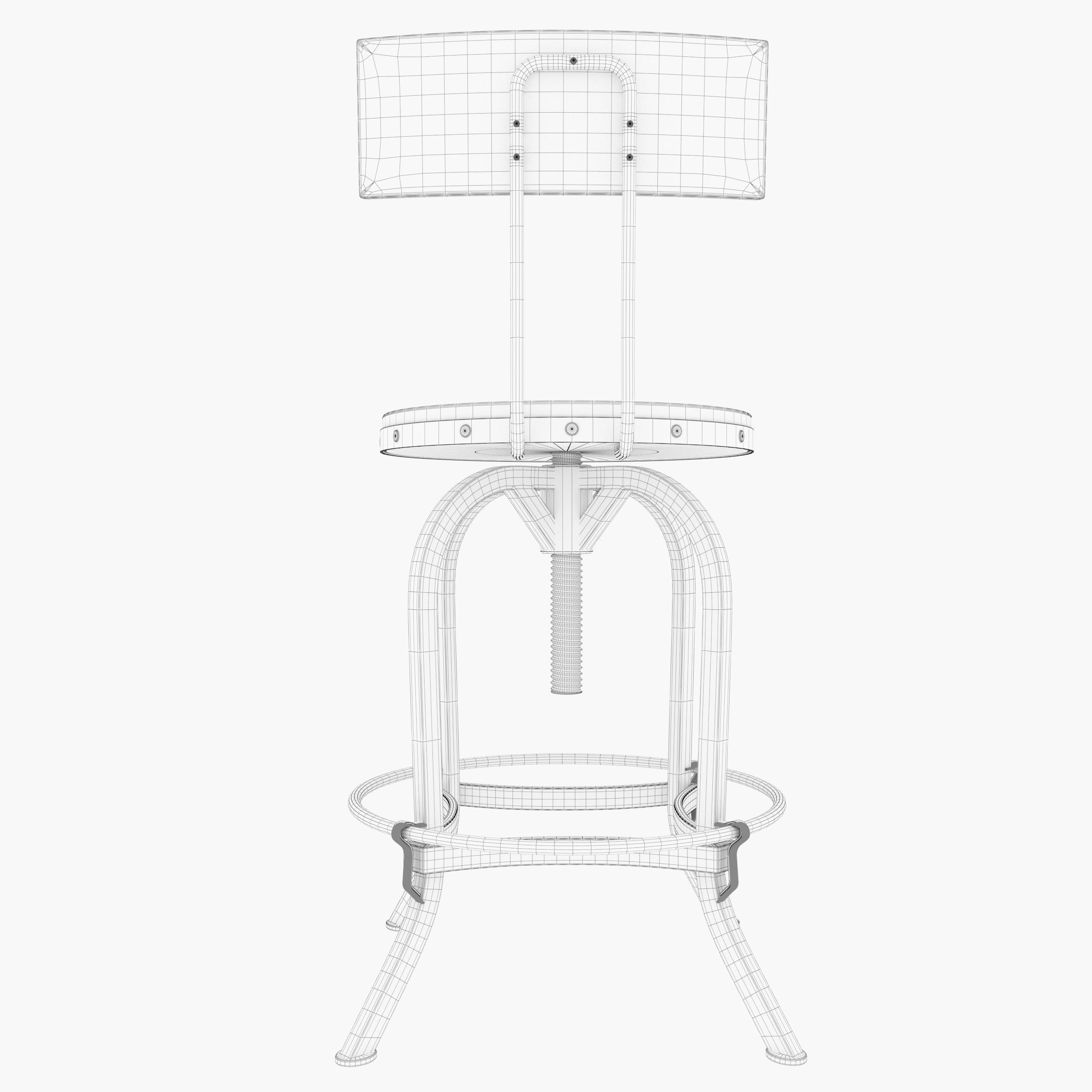 Bar Stool GDF 3D model_8