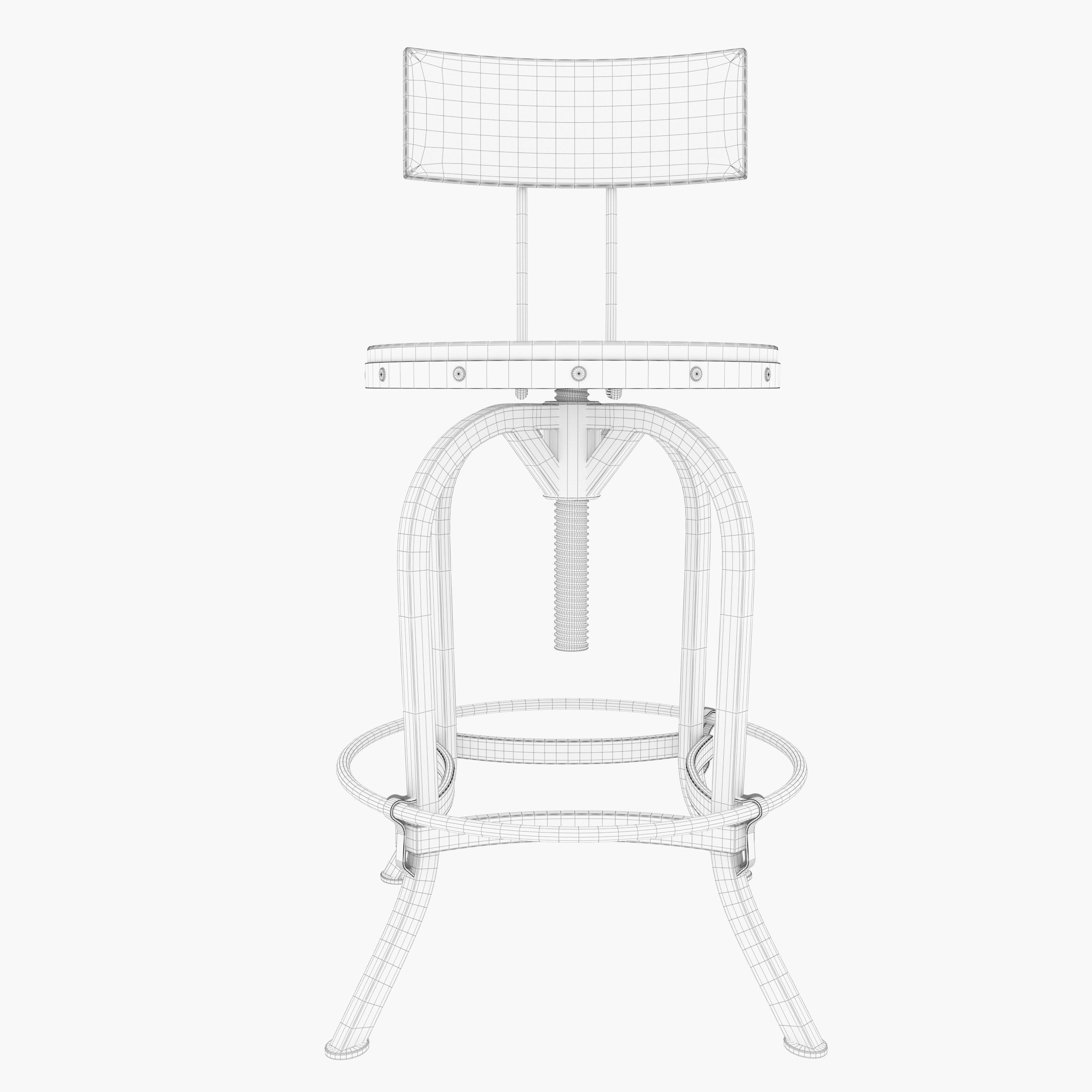 Bar Stool GDF 3D model_6