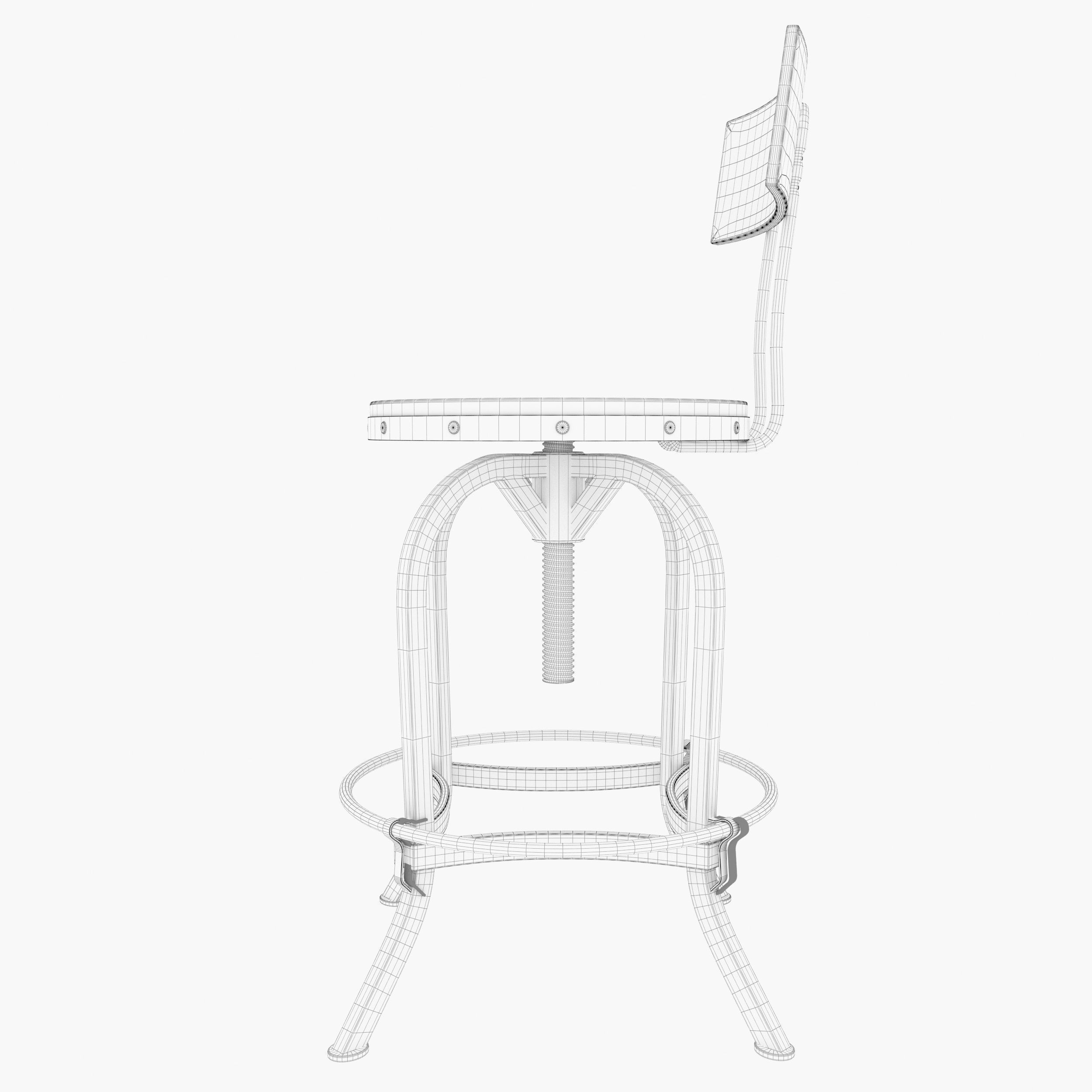 Bar Stool GDF 3D model_7