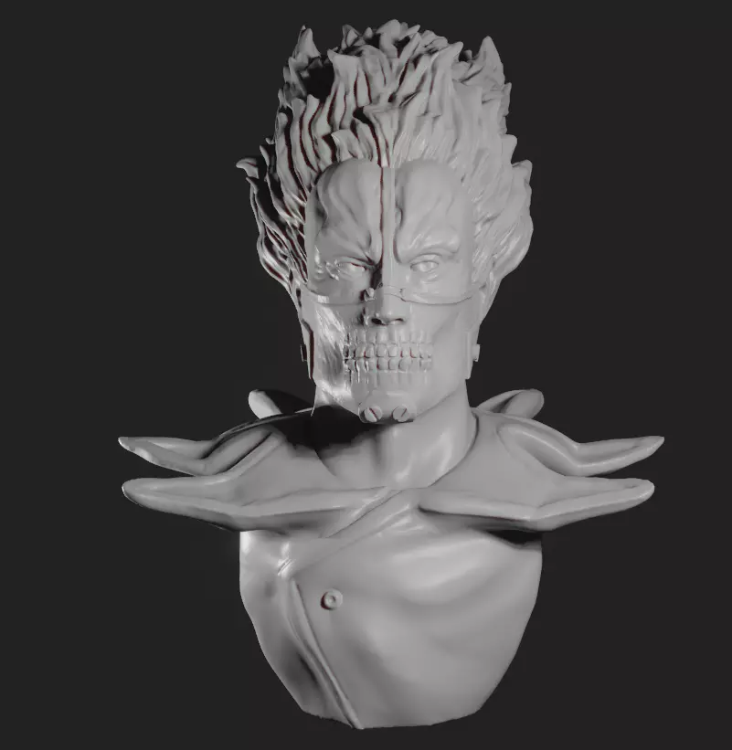En bust Dorohedoro 3D print model_0