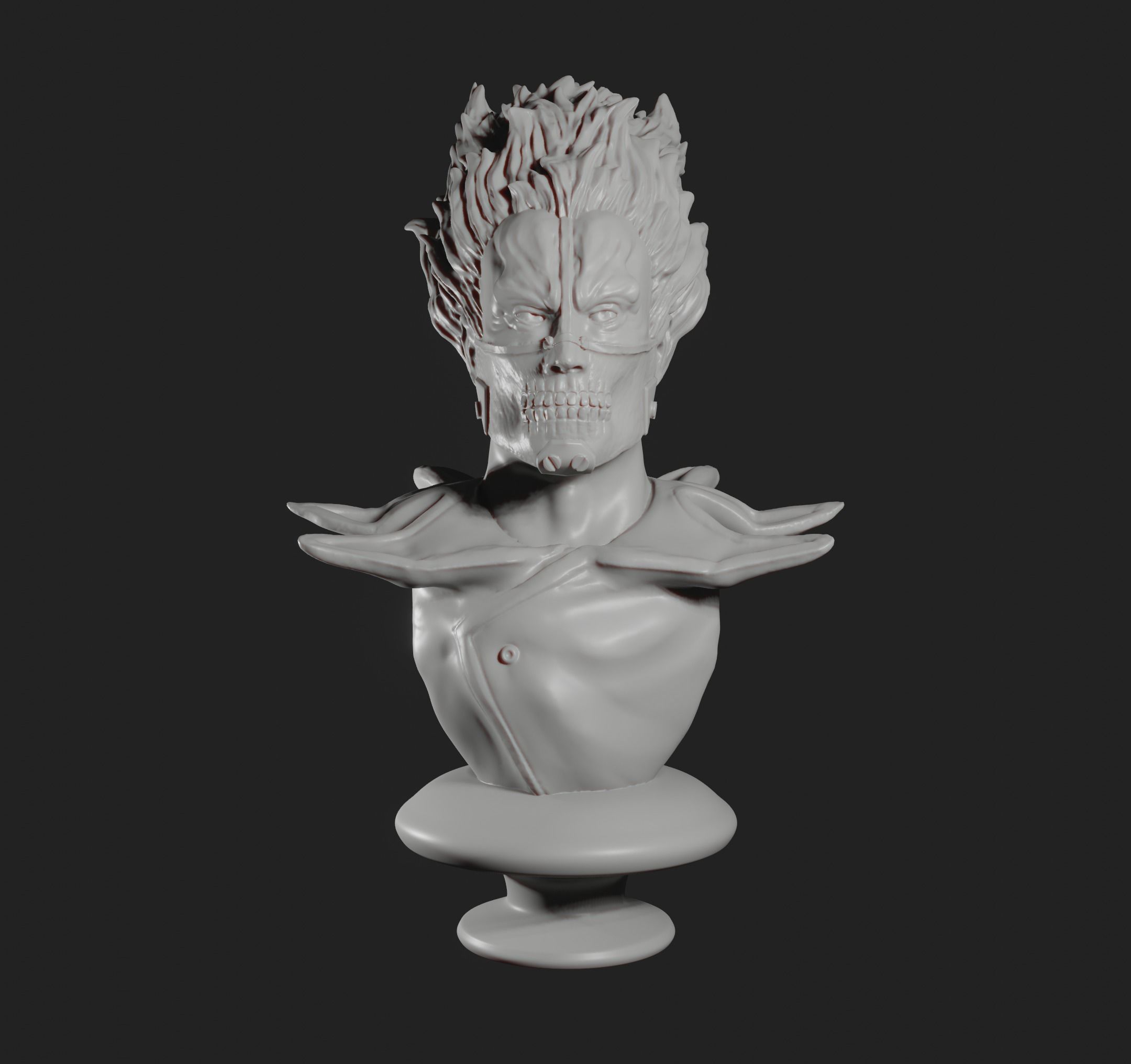En bust Dorohedoro 3D print model_3