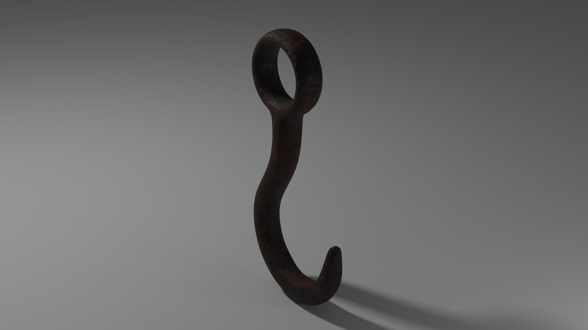 Hook Rusty 3D model_1