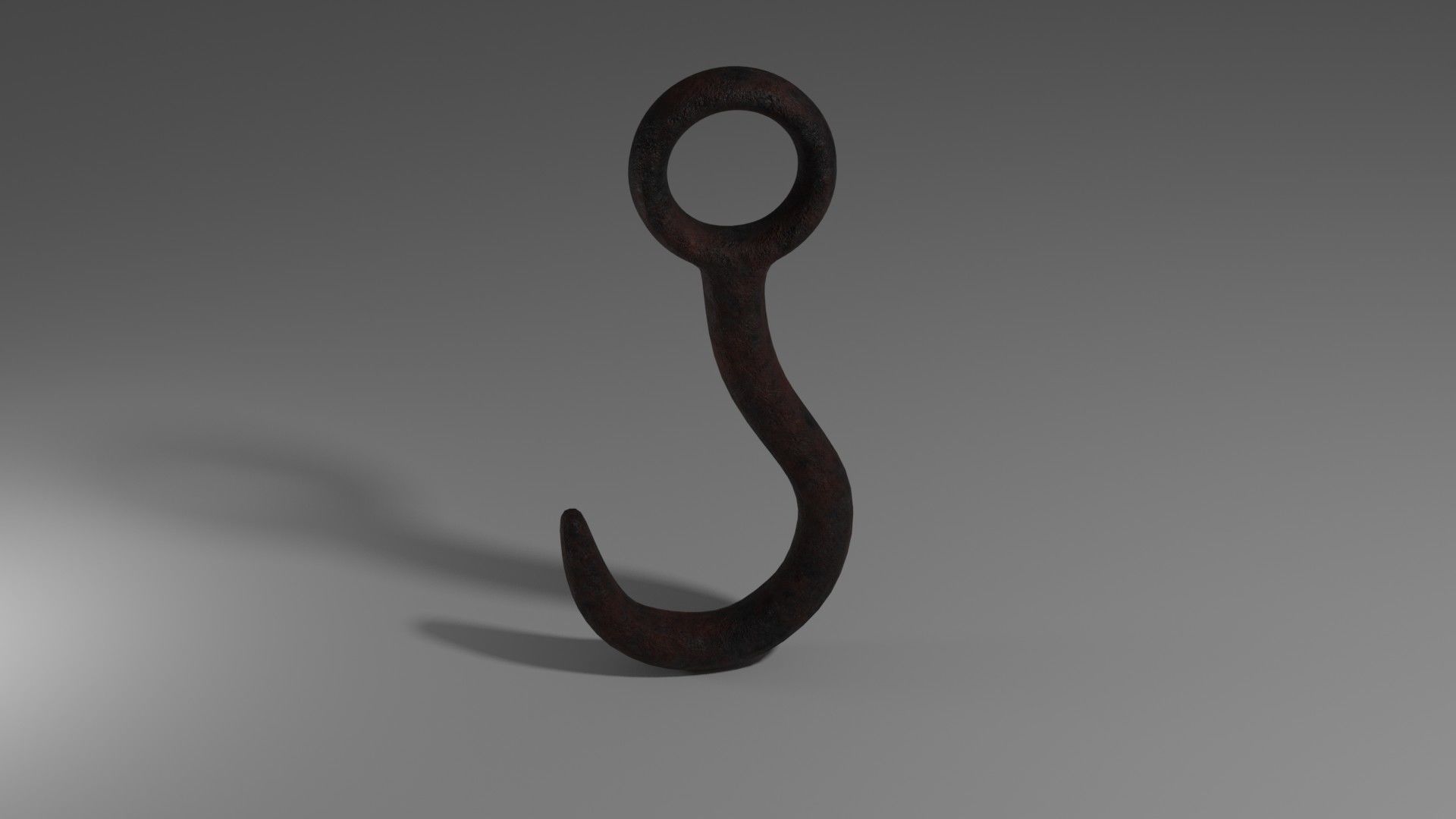 Hook Rusty 3D model_4