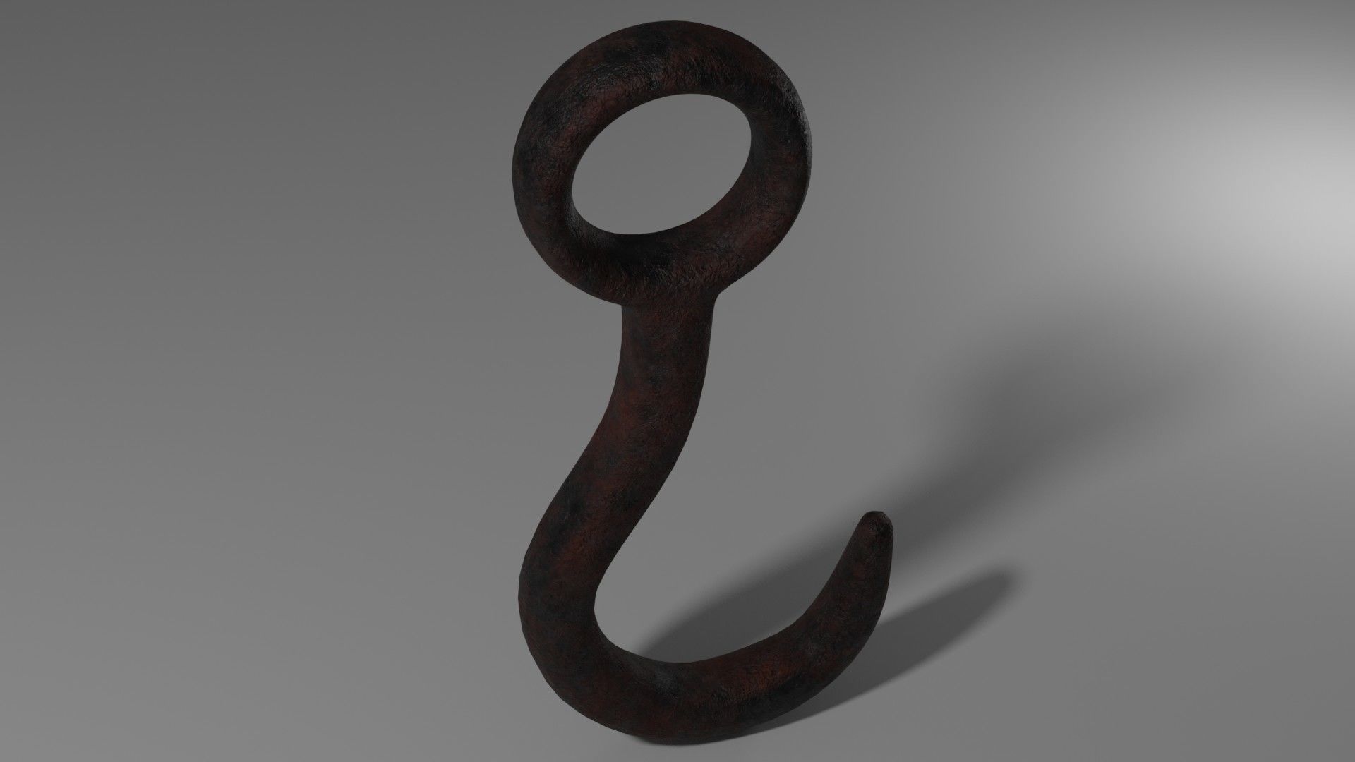 Hook Rusty 3D model_2