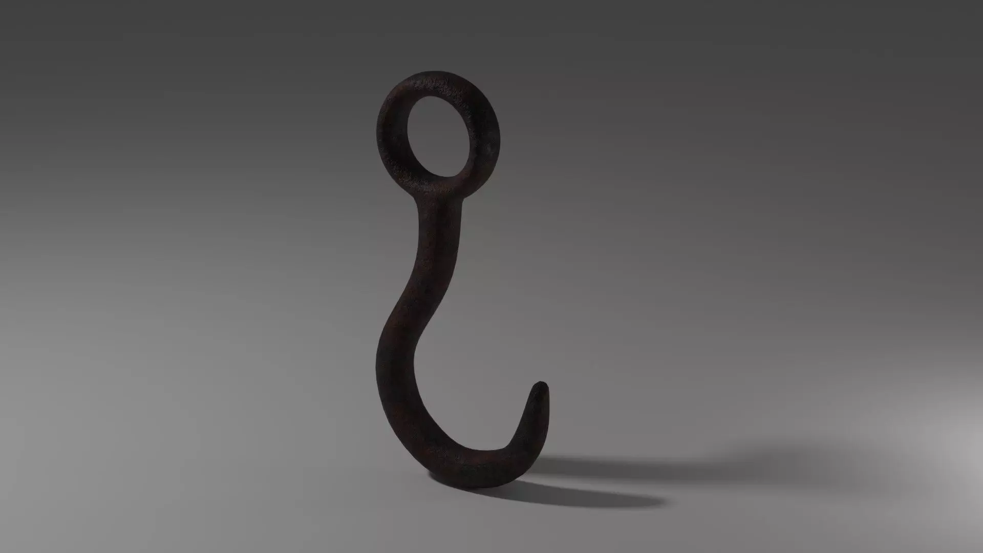 Hook Rusty 3D model_0