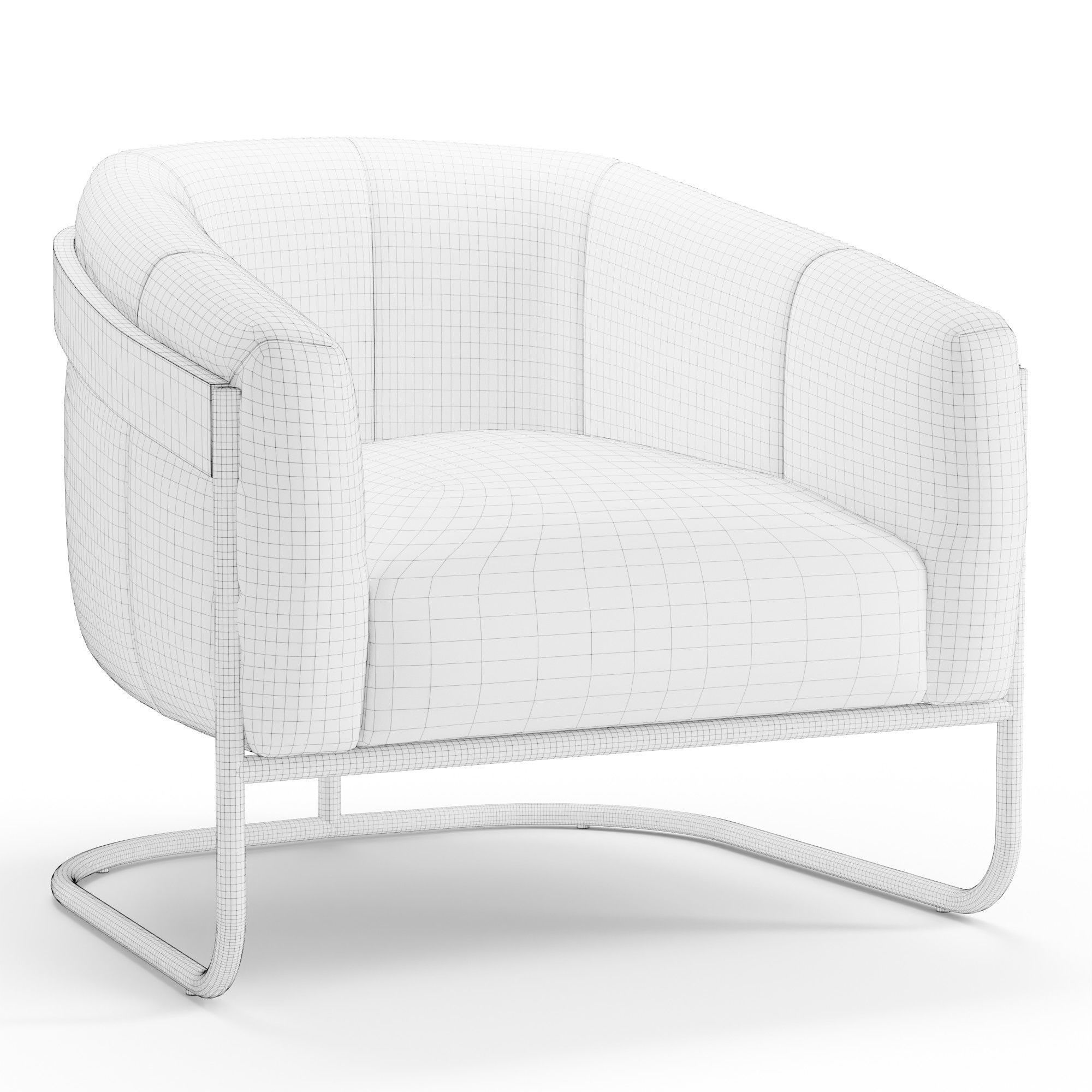 Dansby Lounge Chair 3D model_5