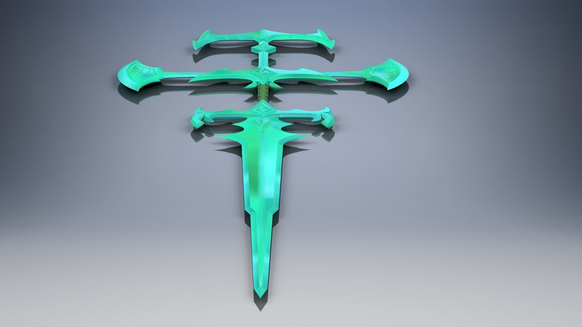 Sword of the Ruined King league of legends Viego 3D print model_1