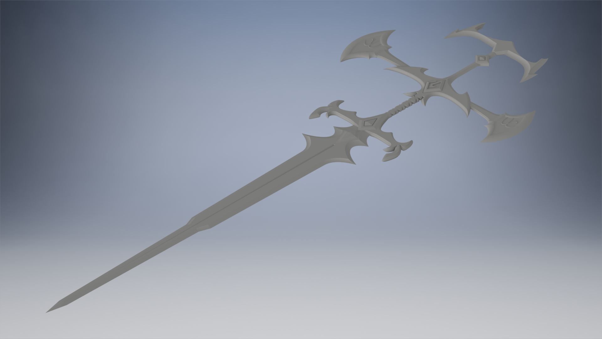 Sword of the Ruined King league of legends Viego 3D print model_3