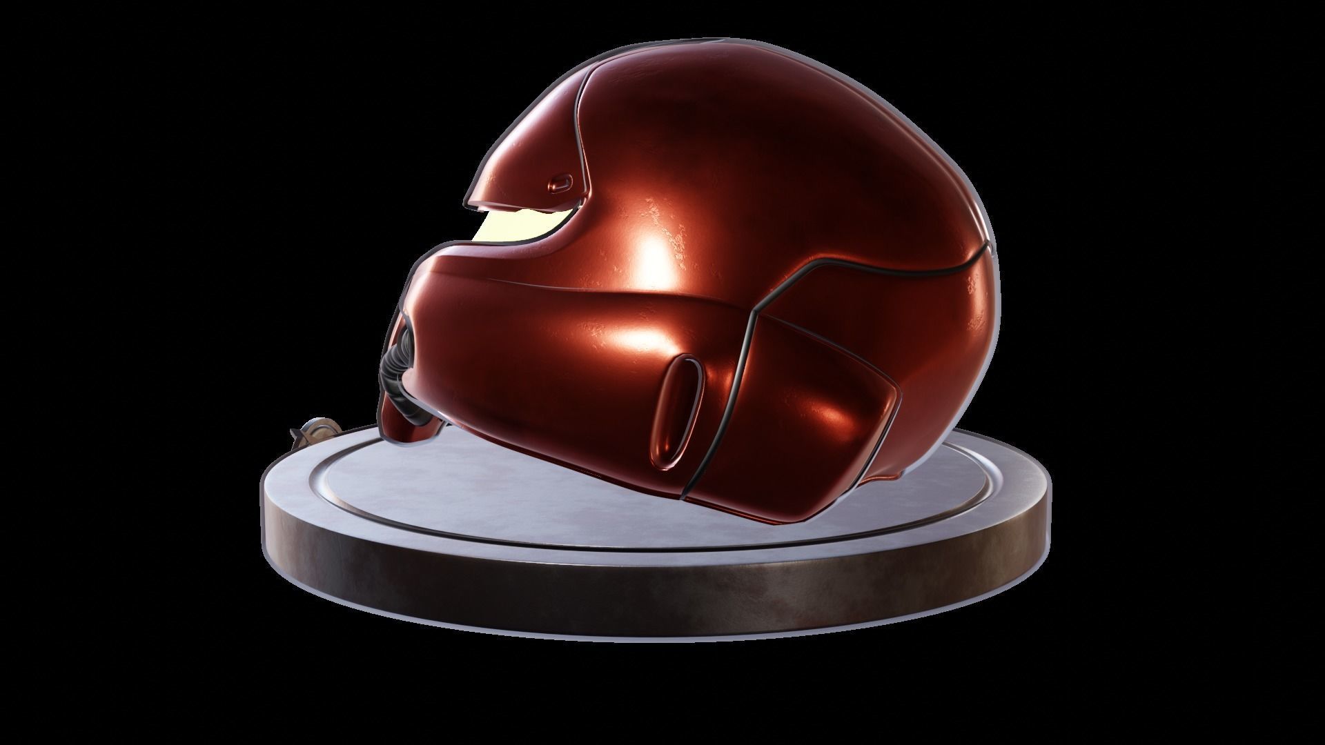 Metroid - Samus Aran helmet 3D model_2