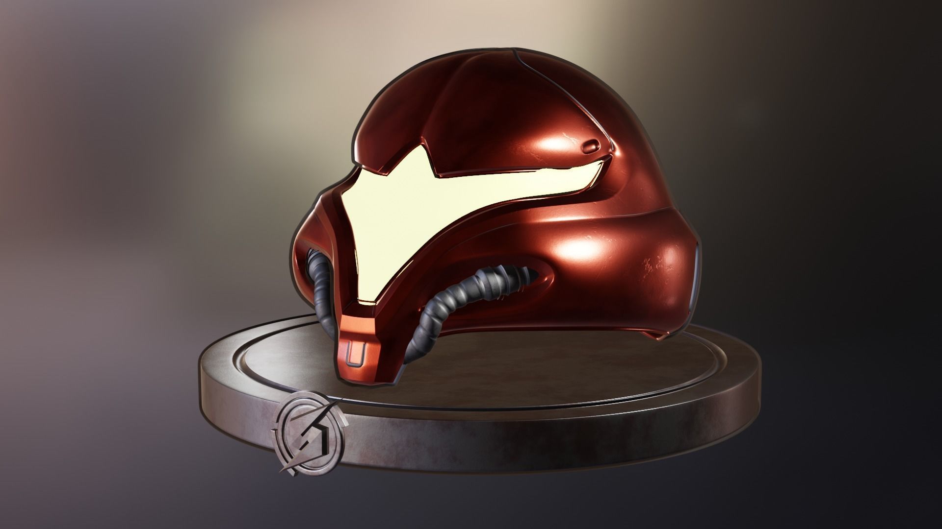 Metroid - Samus Aran helmet 3D model_4