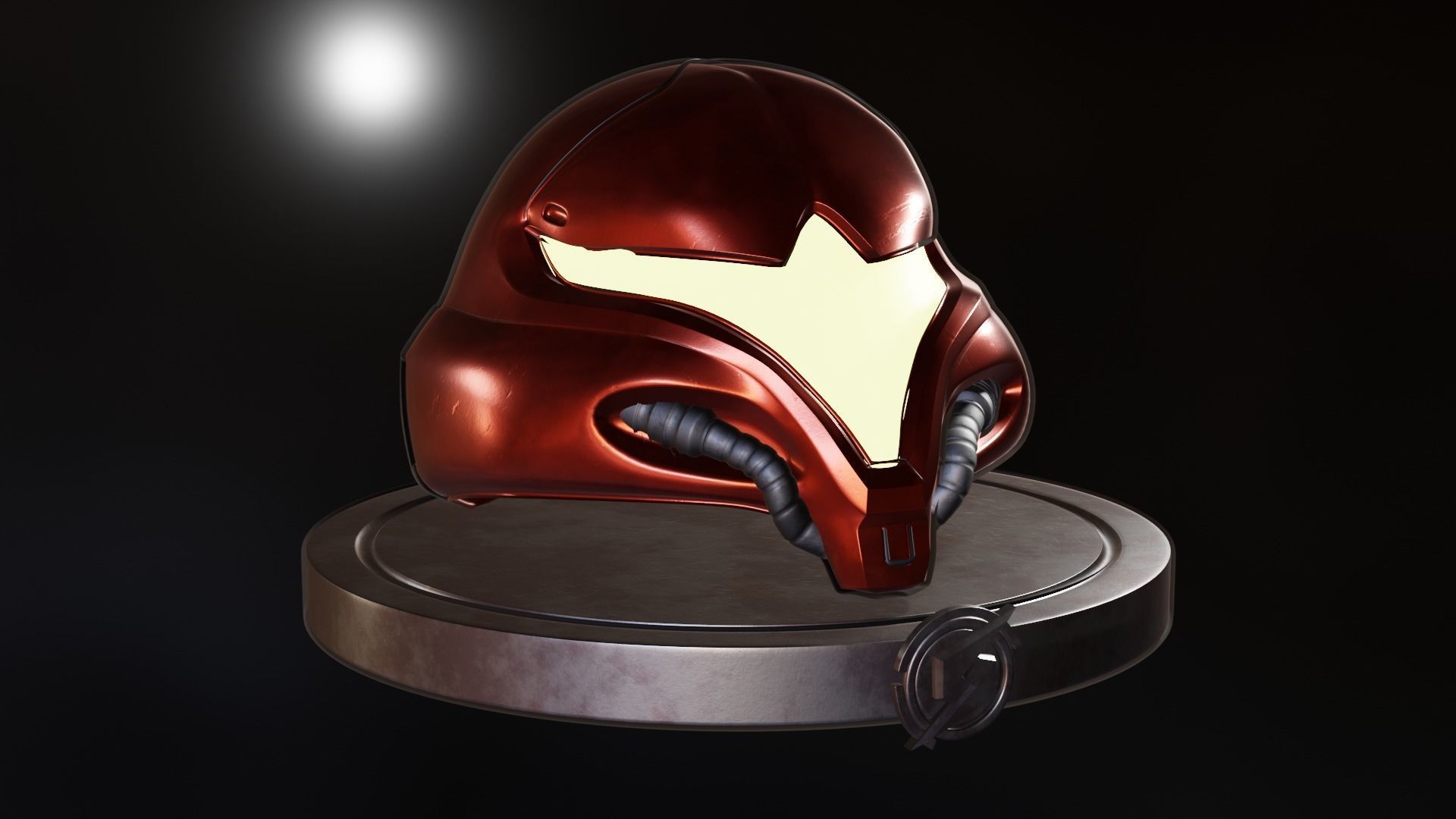 Metroid - Samus Aran helmet 3D model_5