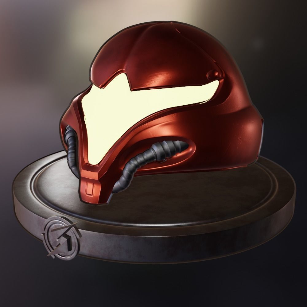 Metroid - Samus Aran helmet 3D model_9