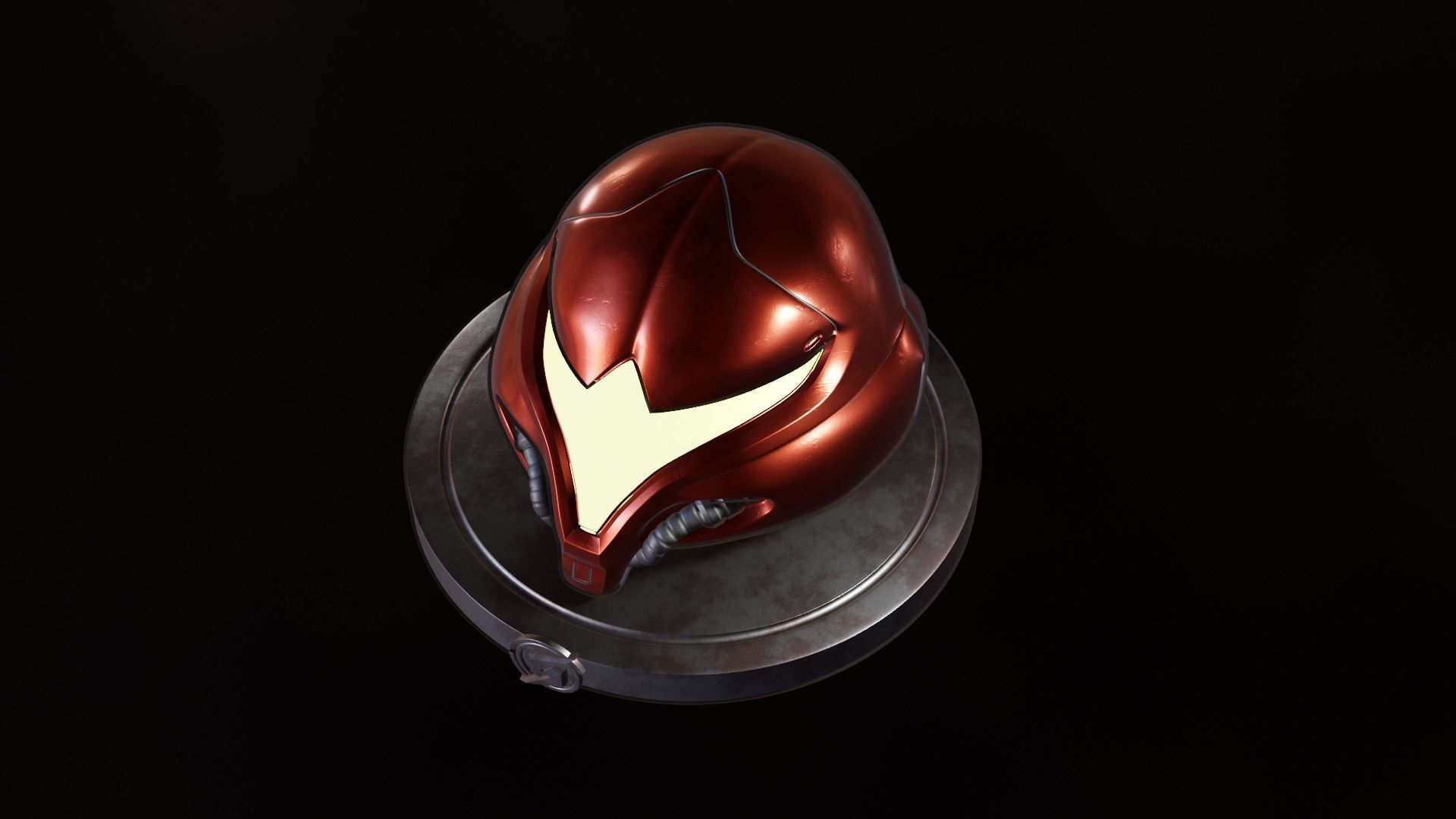Metroid - Samus Aran helmet 3D model_6