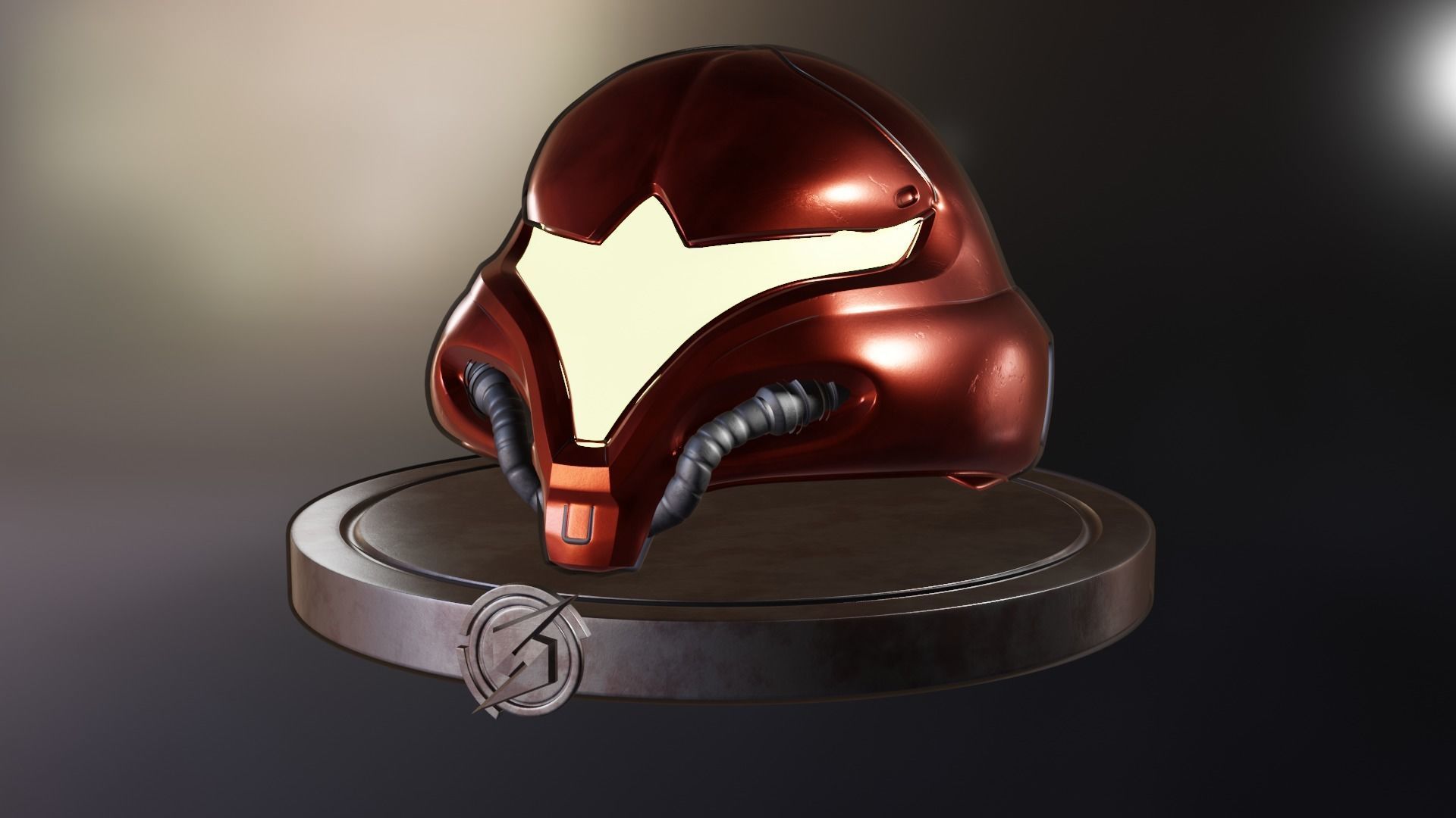 Metroid - Samus Aran helmet 3D model_3
