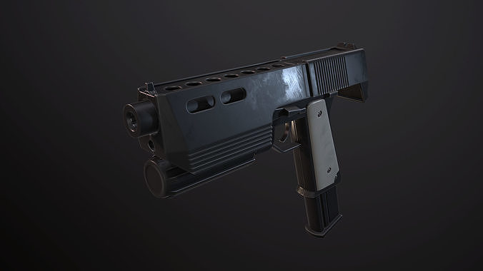 Alyxgun gun Low-poly 3D model