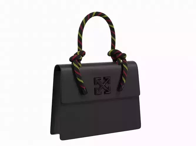Off-White Bag Jitney Gummy Black  Low-poly 3D model