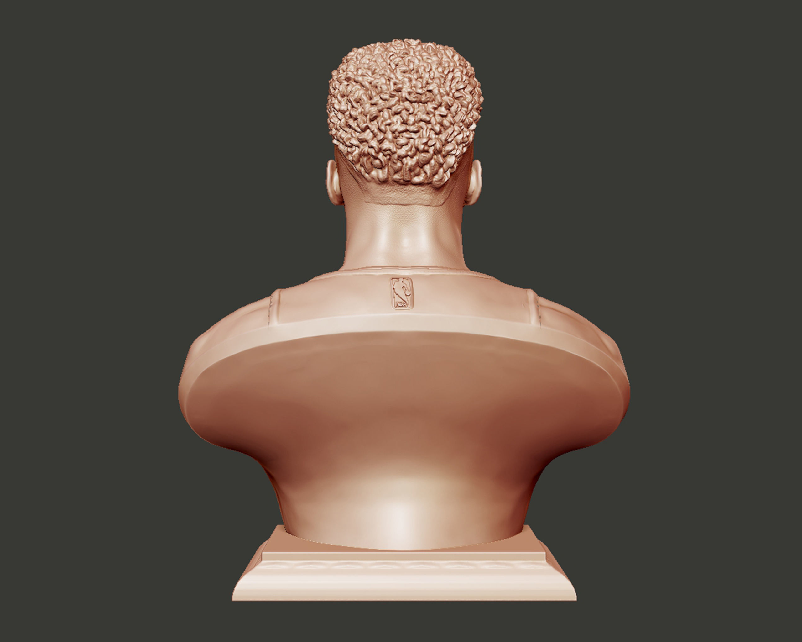 Giannis Antetokounmpo 3D portrait sculpture 3D print model_13