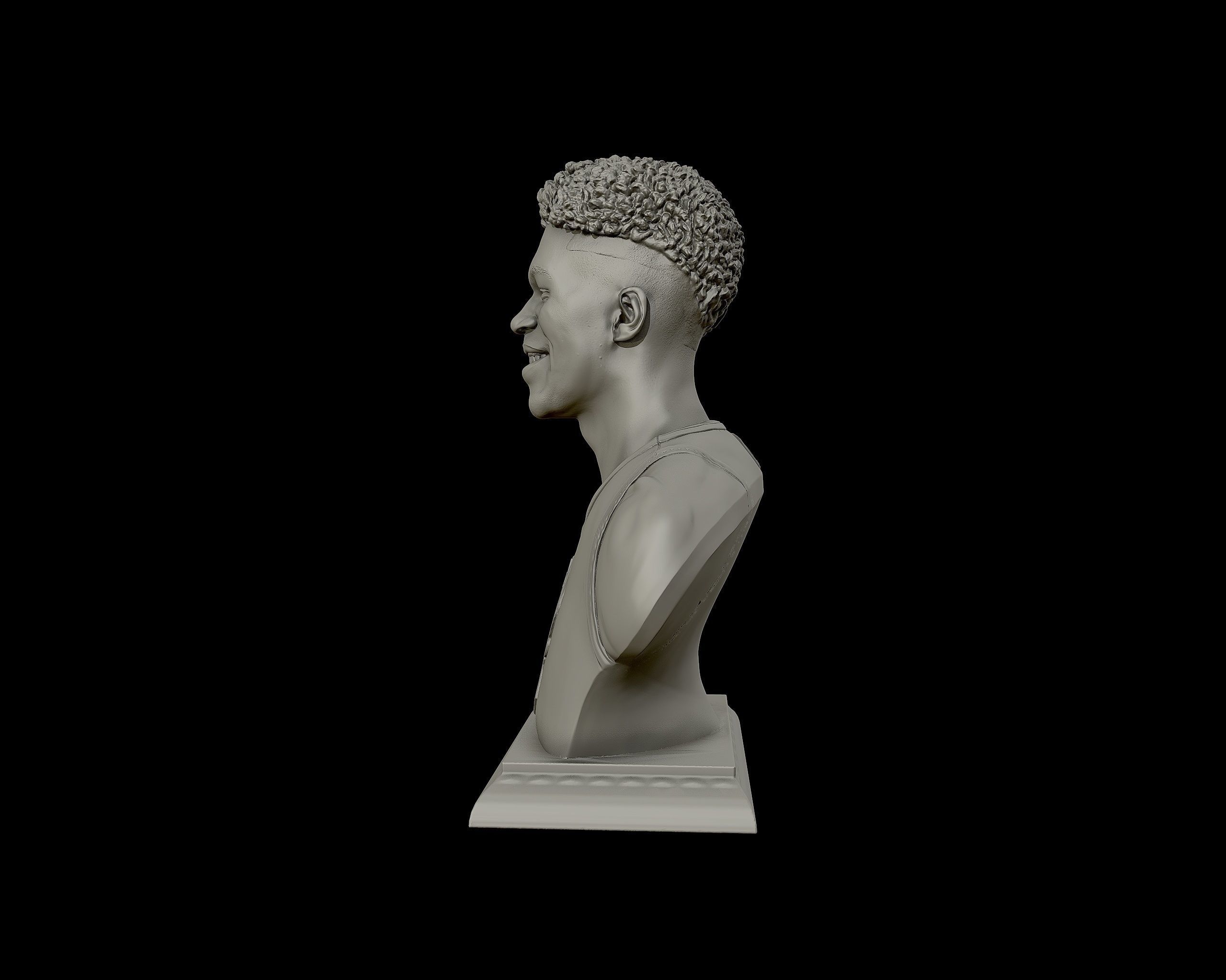 Giannis Antetokounmpo 3D portrait sculpture 3D print model_27