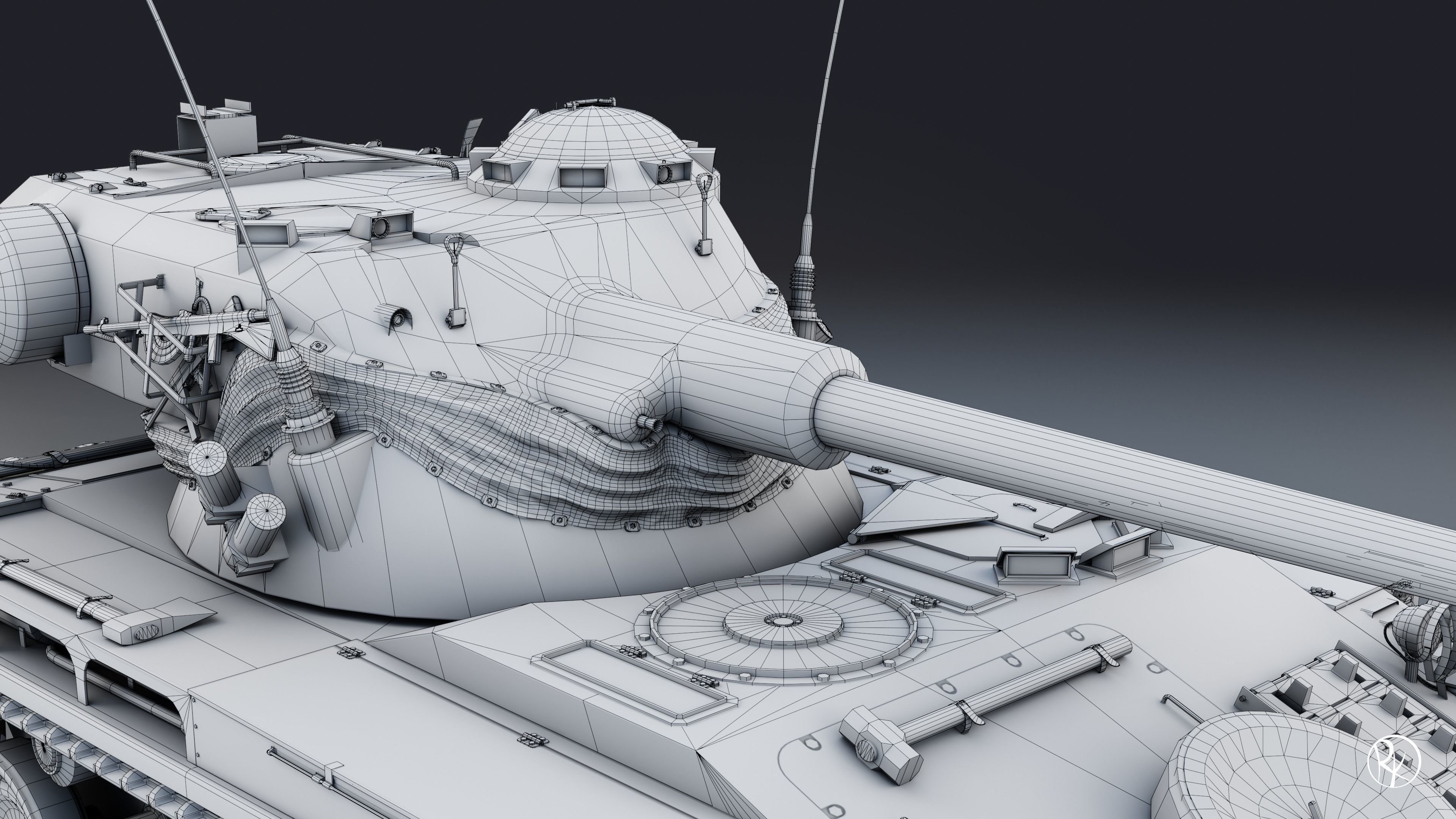 AMX-13 75 PBR Model 3D model_22